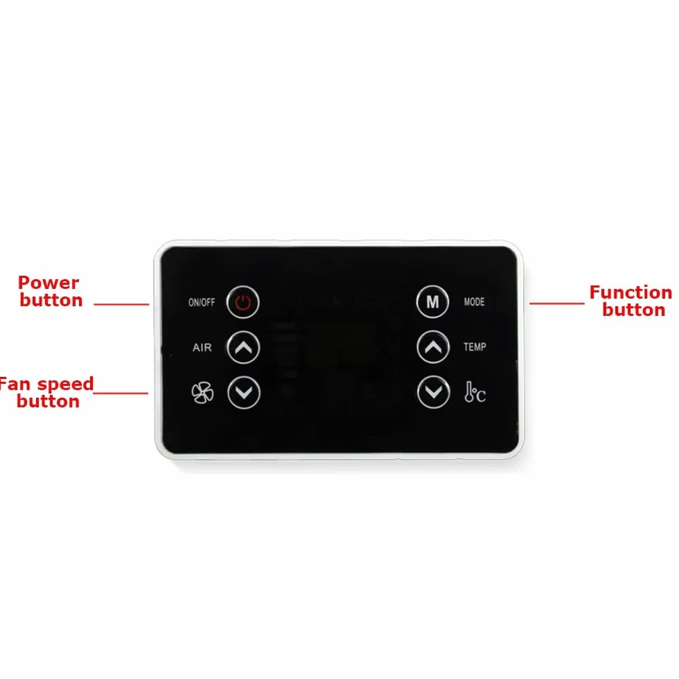 Pannello di controllo universale per aria condizionata con inverter elettrico per parcheggio (12 V)