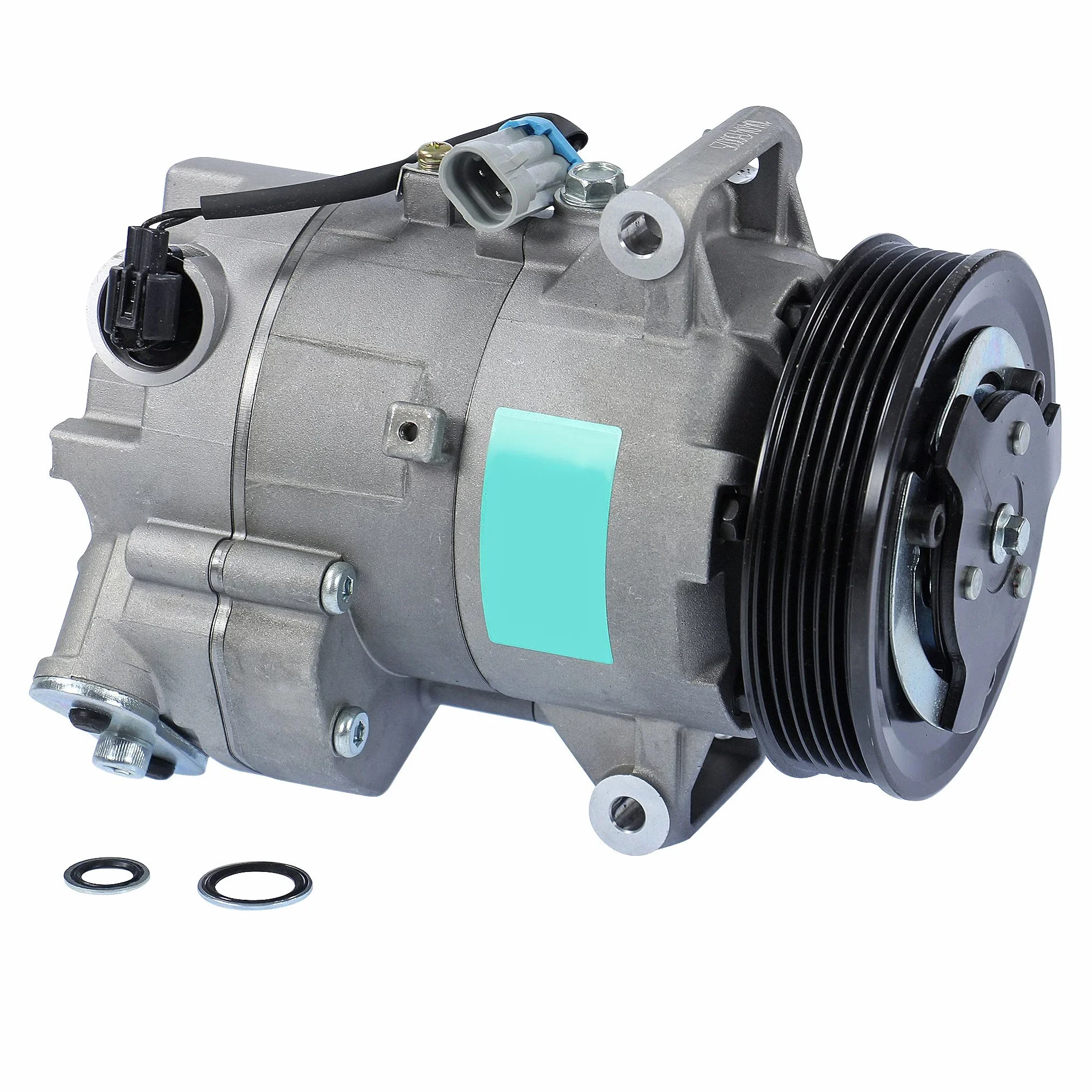Compressore dell'aria condizionata con puleggia a V per DELPHI/HARRISON CVC con olio PAG compatibile OPEL ASTRA J INSIGNIA A