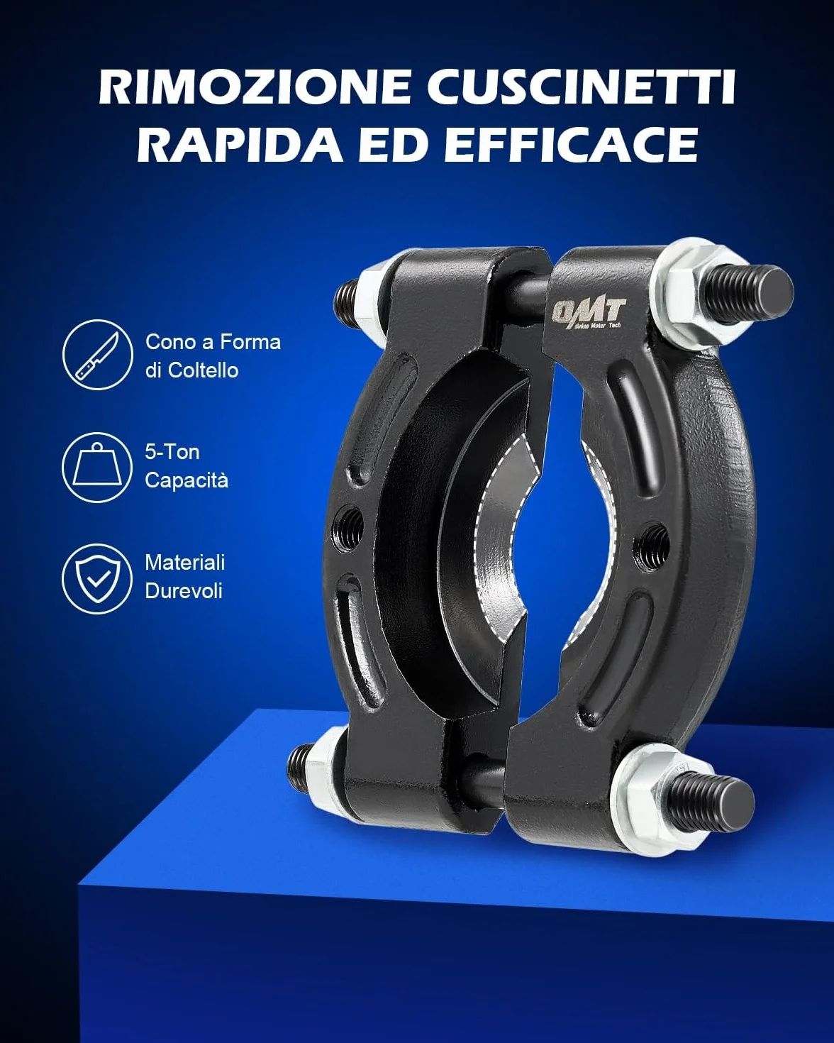 Orion Motor Tech Estrattore per Cuscinetti 5T Ganasce 50-76 mm 14 Pezzi Separatore