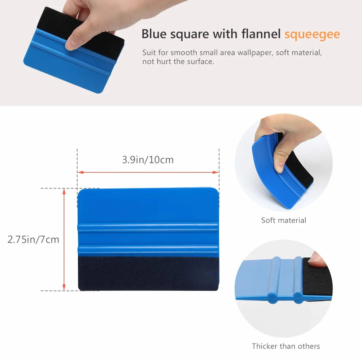 Luxiv Car Window Tint Application Tools Kit, 9 PCS Vehicle Glass Protective Film Installing Tool Car Window Film Squeegee Automotive Film Scrapers Window Tint Tools