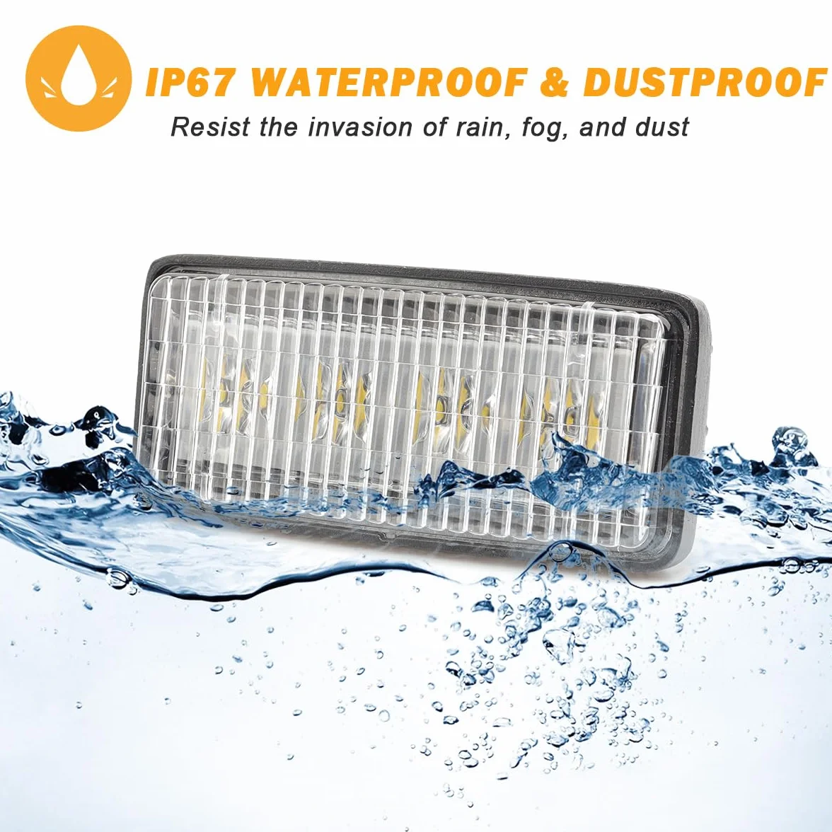 Fari da Lavoro LED 20W per Trattore compatibile John Deere 2 PZ