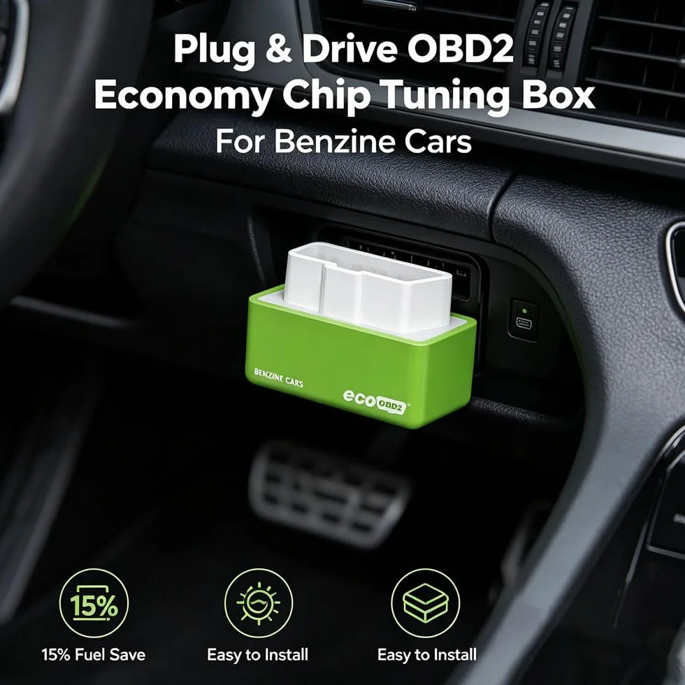 Syngas OBD-Fuel Saver 2 Pezzi per Auto, OBD2 ECOOBD2 Auto Plug and Drive, Riduce Consumo Carburante