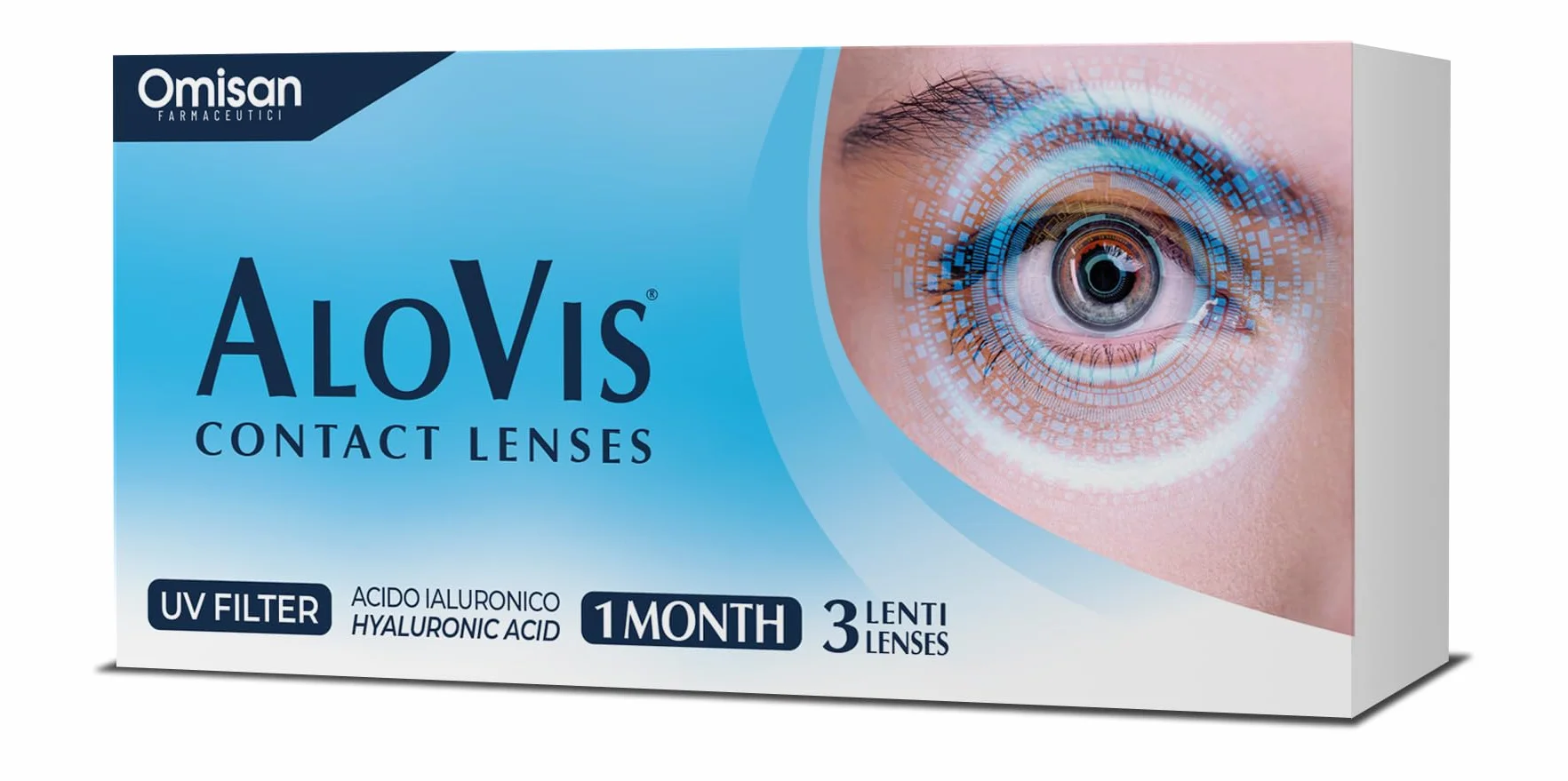Alovis Contact Lenses 3 Lenti A Contatto Mensili Miopia -1,75