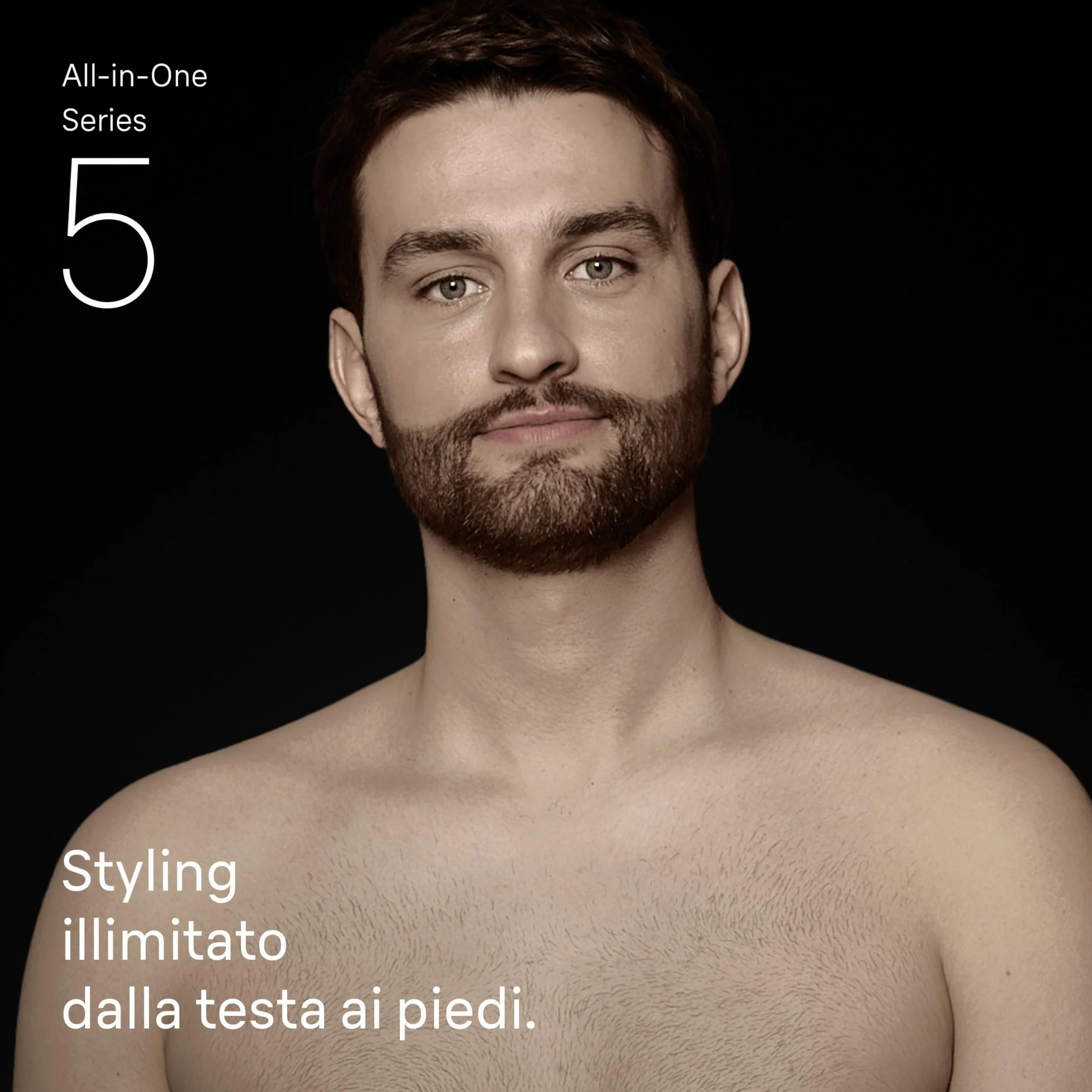 Braun Series 5 All-in-One Rifinitore 13in1 Rasoio Elettrico Barba e Capelli, Lama ProBlade, Wet&Dry, Nero