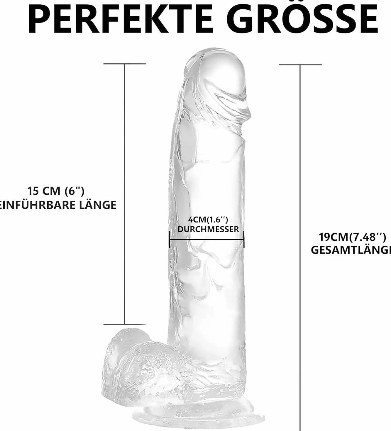 Dildo Realistico per Uomo Design Impermeabile Silicone Massaggiatore