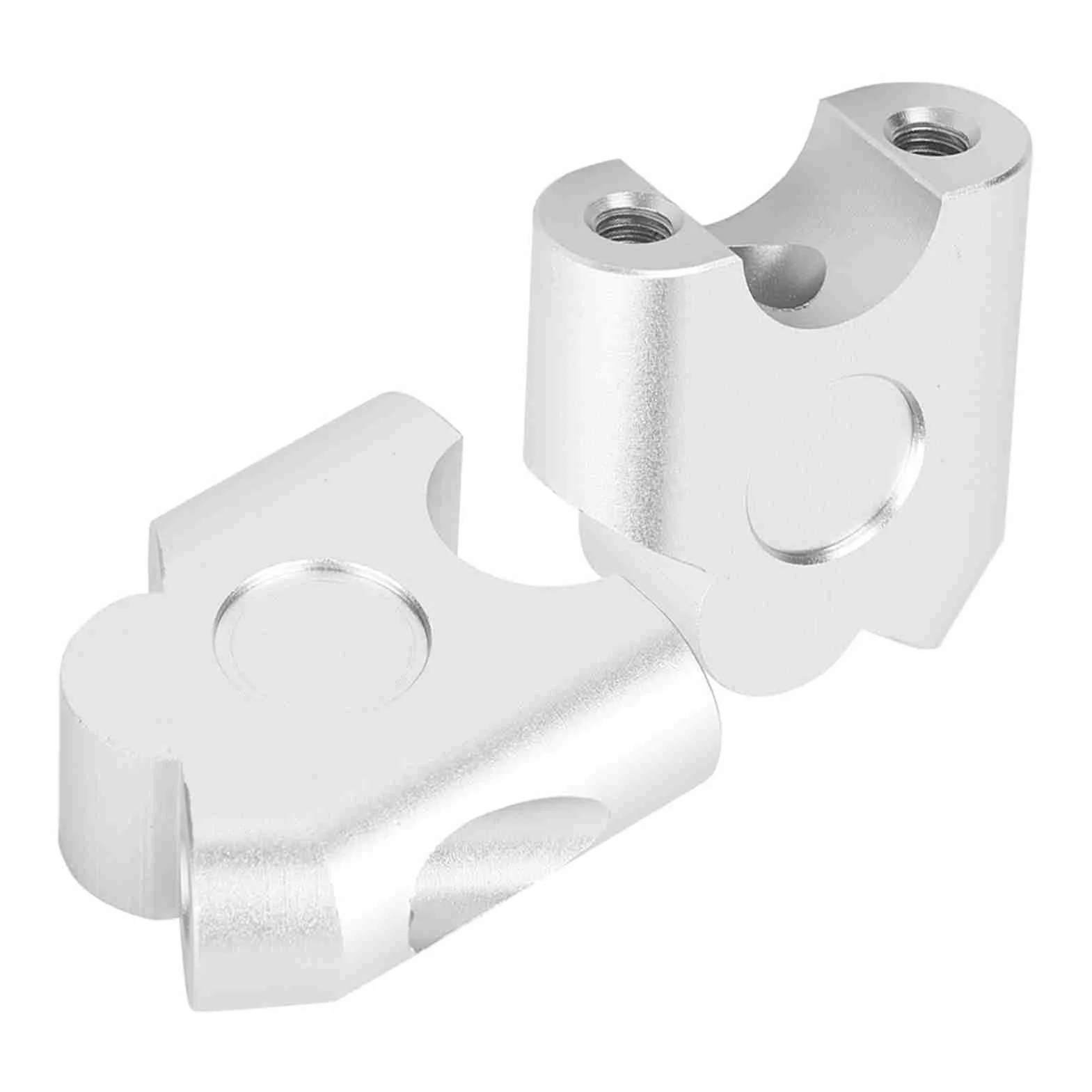 Riser manubrio-Duokon 22mm Universale Manubrio Moto Riser CNC CNC ad alta densità in lega di alluminio Manubrio Morsetto Back Move Mount Adapter(Chrome)