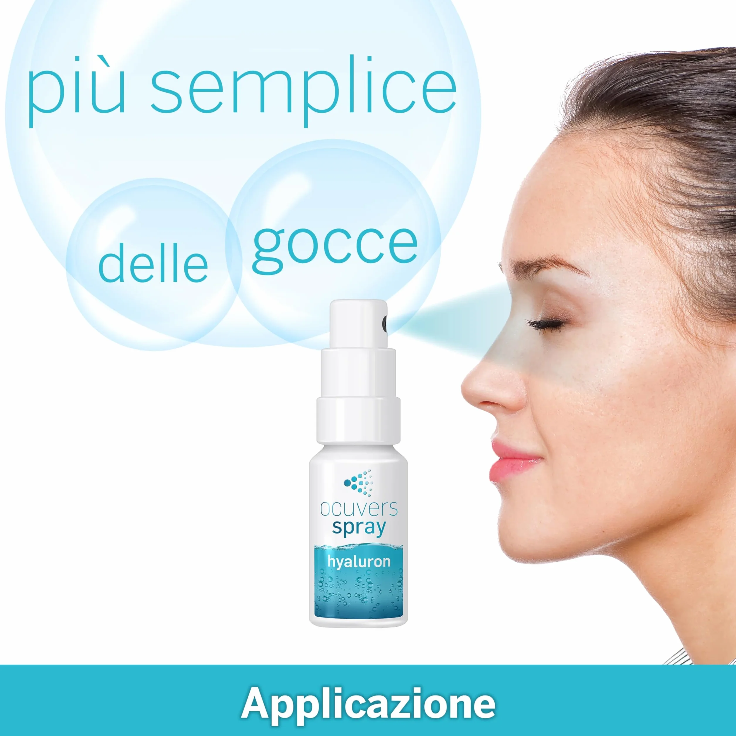 Ocuvers Hyaluron Spray Oculare 15 ml – spray per secchezza oculare con liposomi, senza conservanti