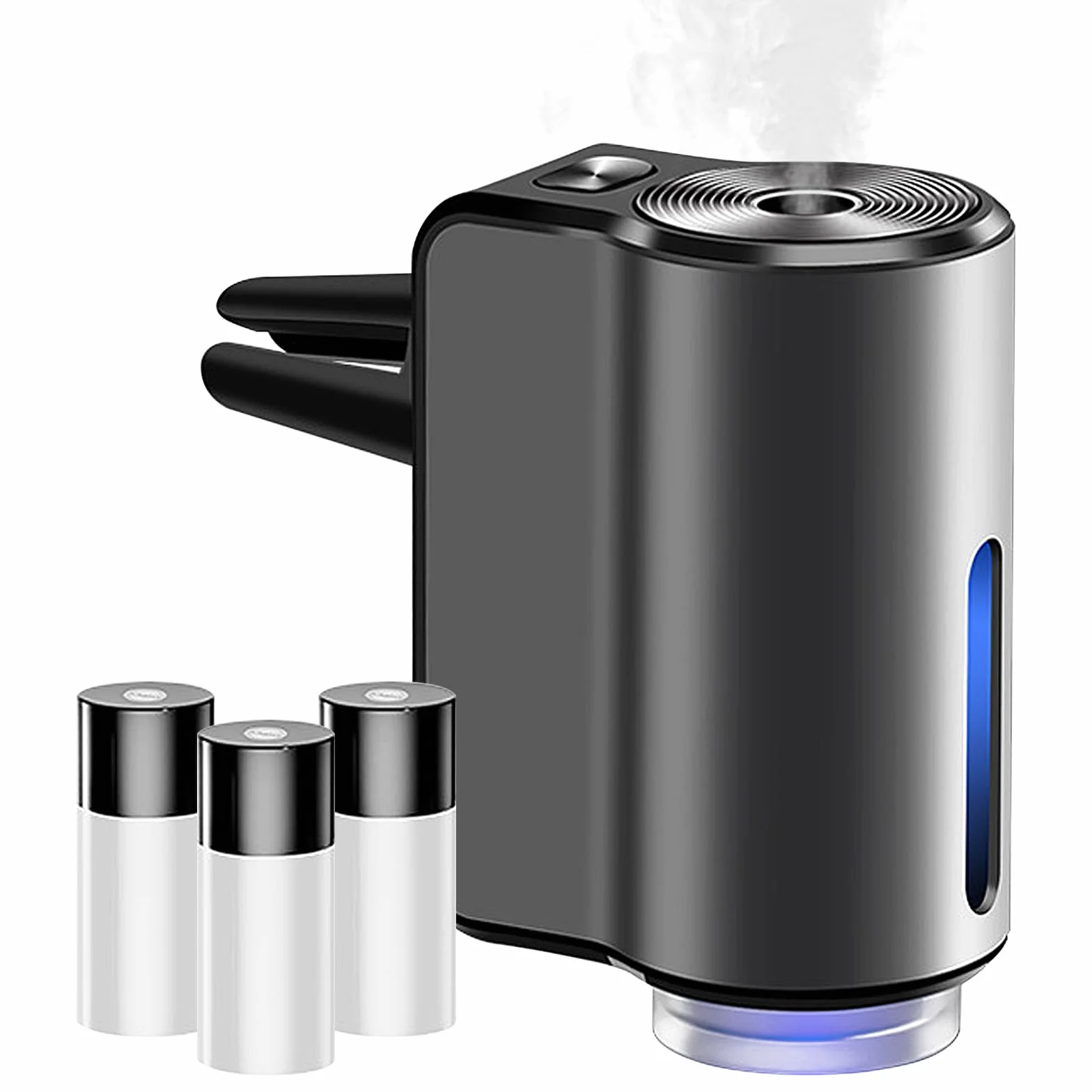 Deodorante per auto a ultrasuoni automatico 3 modalità diffusore di aromi (nero)