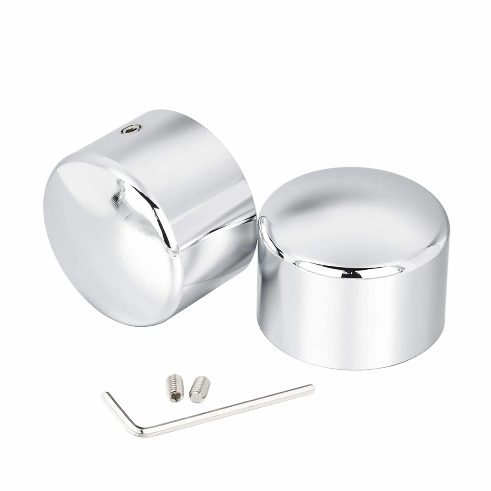 Tappo cromato per dado dell'asse Benlari compatibile Harley Davidson Touring Softail 2002-2019