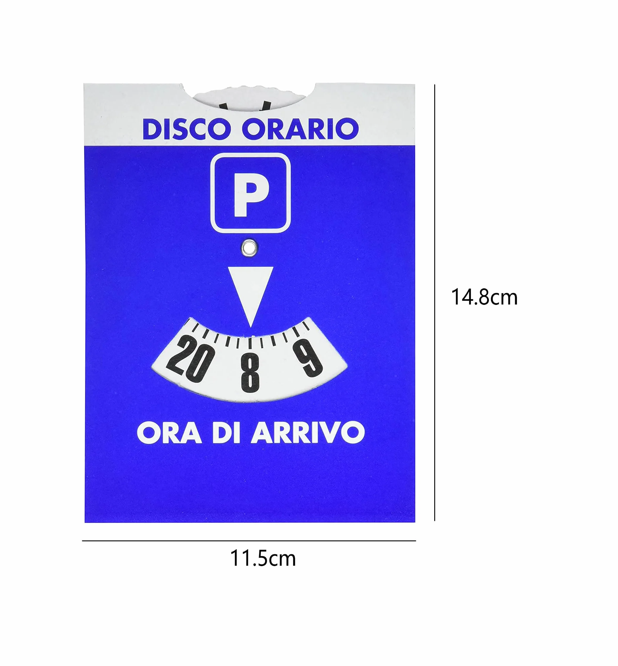 Disco Orario Parcheggio Europeo Unificato 8-20 14.8 x 11.5 cm