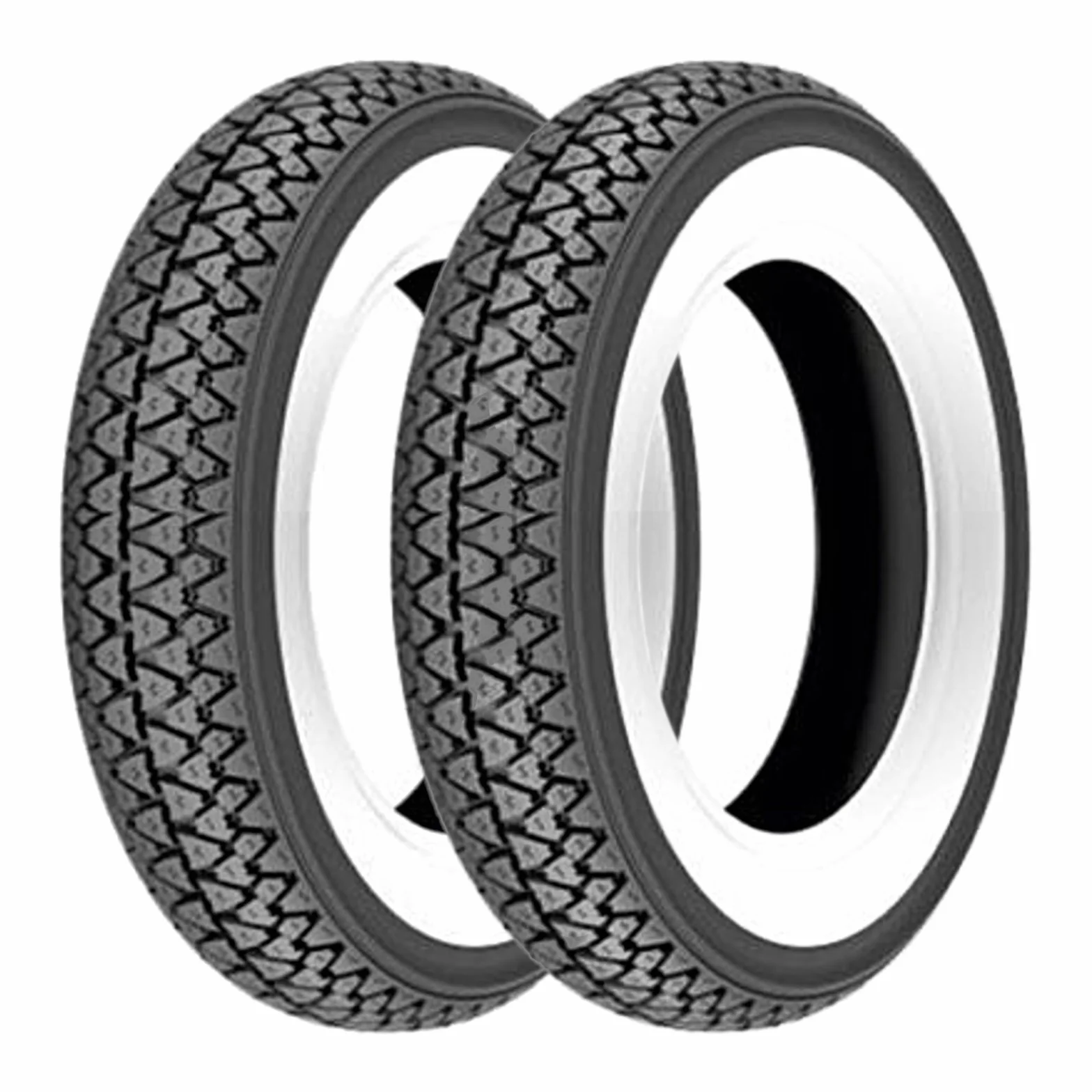 Coppia gomme pneumatici Kenda K333 fascia bianca 3.50-10 51J Vespa PX 125/150