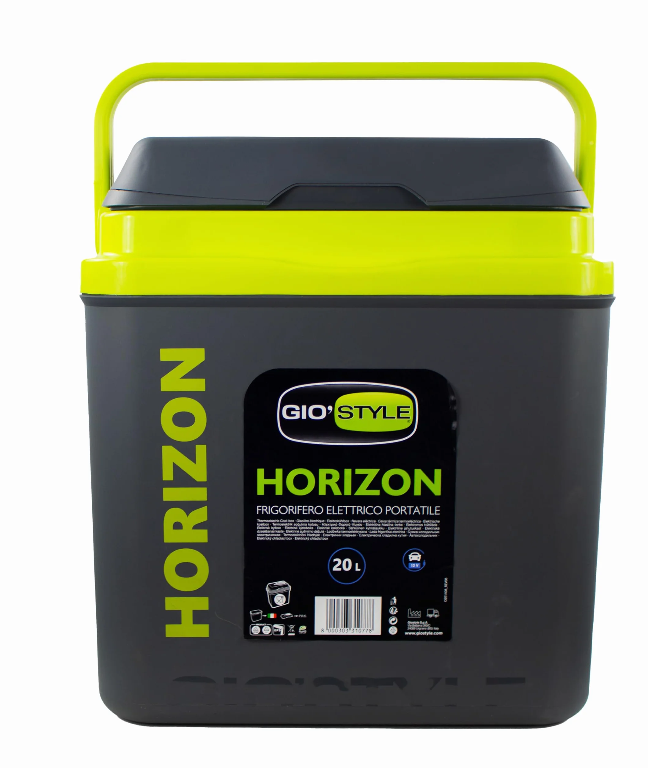 GioStyle Frigorifero Elettrico Portatile Horizon | 20 L | Alimentazione 12V | Facile da Trasportare