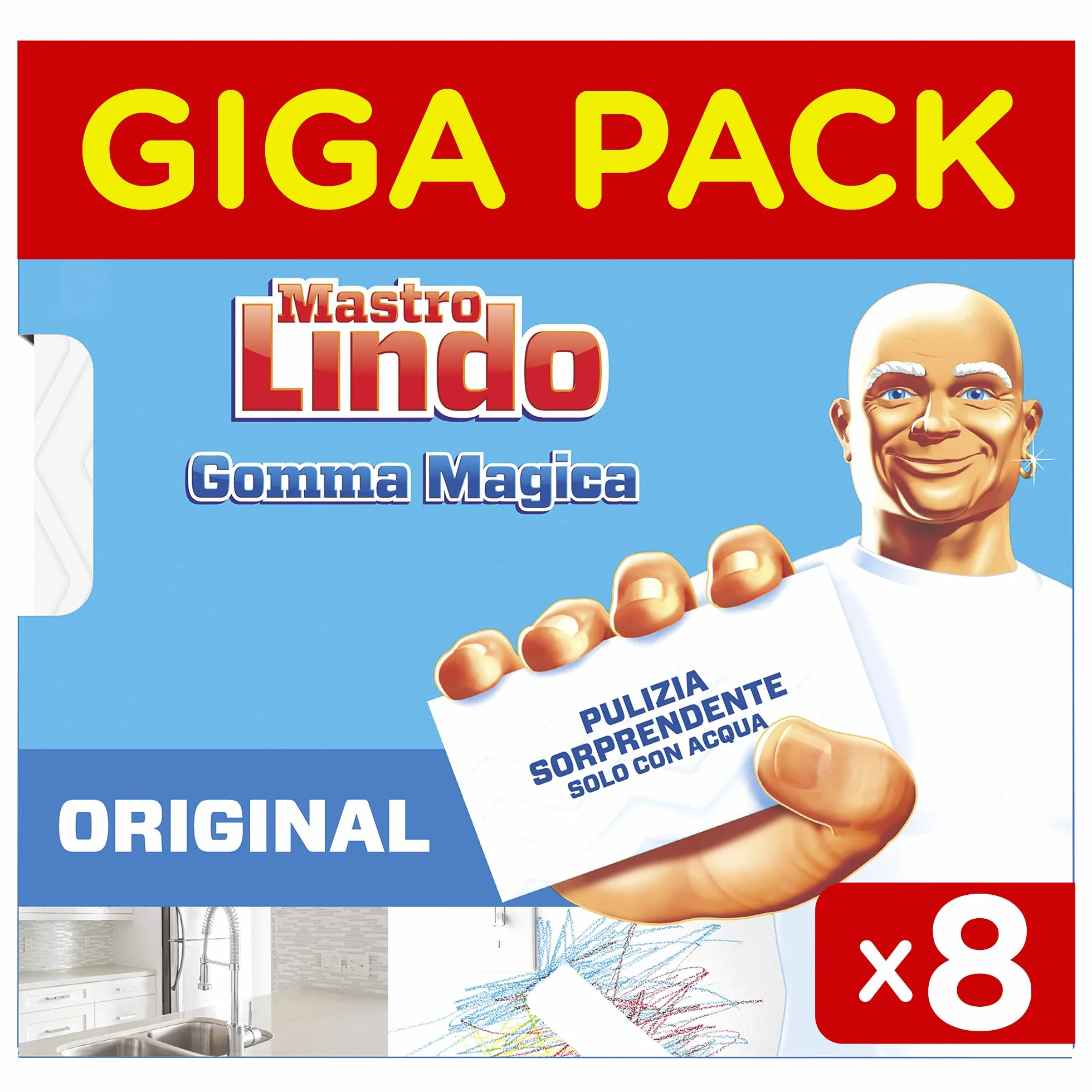 Mastro Lindo Gomma Magica 8 pezzi