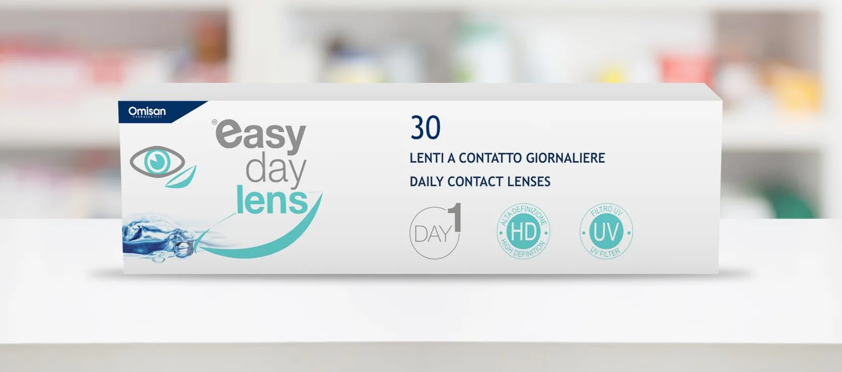 Easy Day Lens 30 Lenti a Contatto Monouso Giornaliere per Miopia -2,50