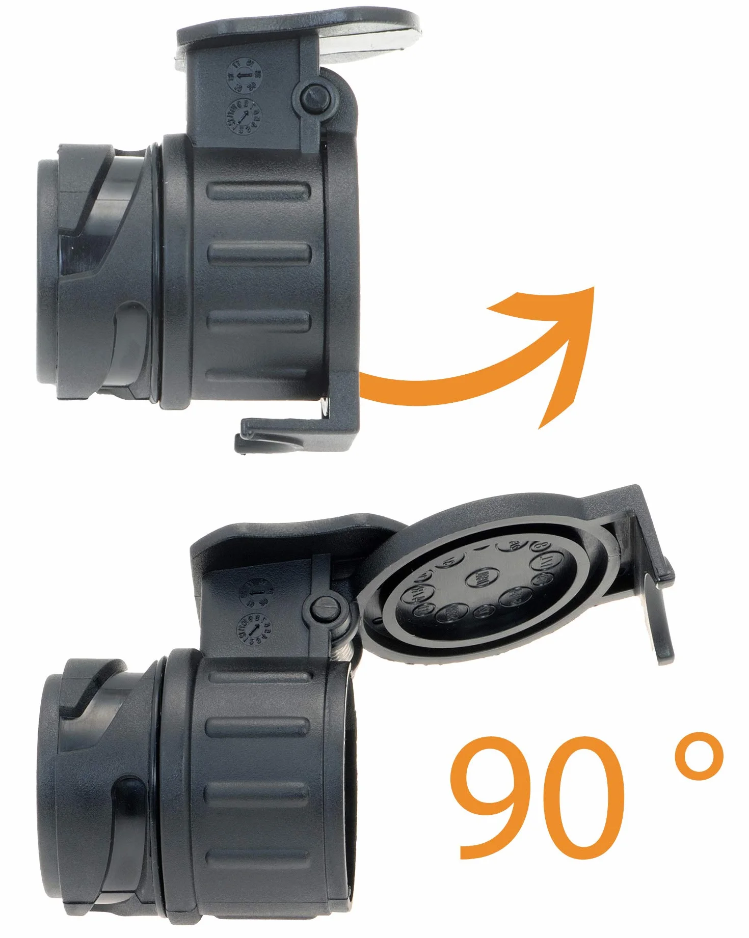 Valonic Adattatore 13 a 7 Poli per Gancio di Traino Nero