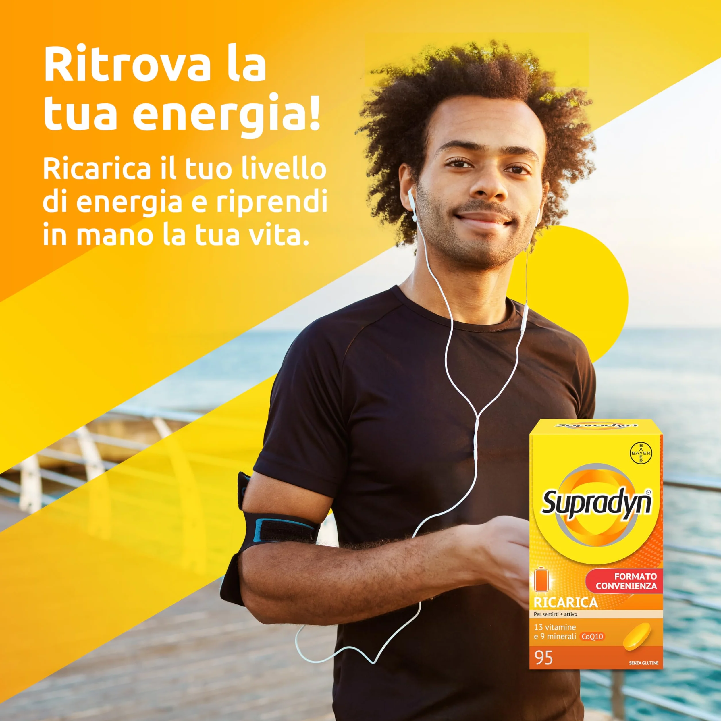 Supradyn Ricarica Multivitaminico Completo Vitamine e Minerali 95 Compresse Rivestite