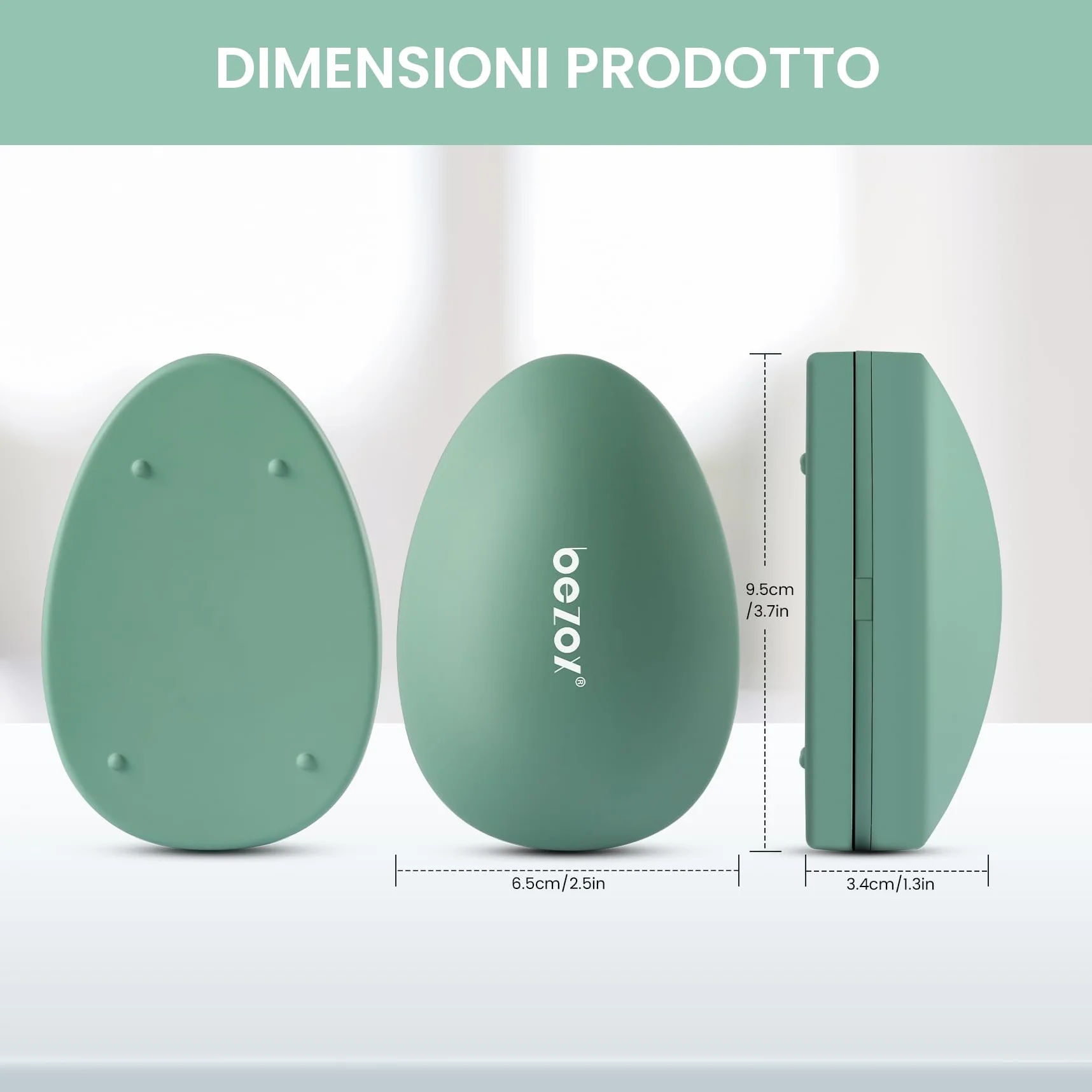 BEZOX Lima per piedi e rimozione calli in nano-vetro 2 in 1 - Rimozione calli efficace per piedi vellutati