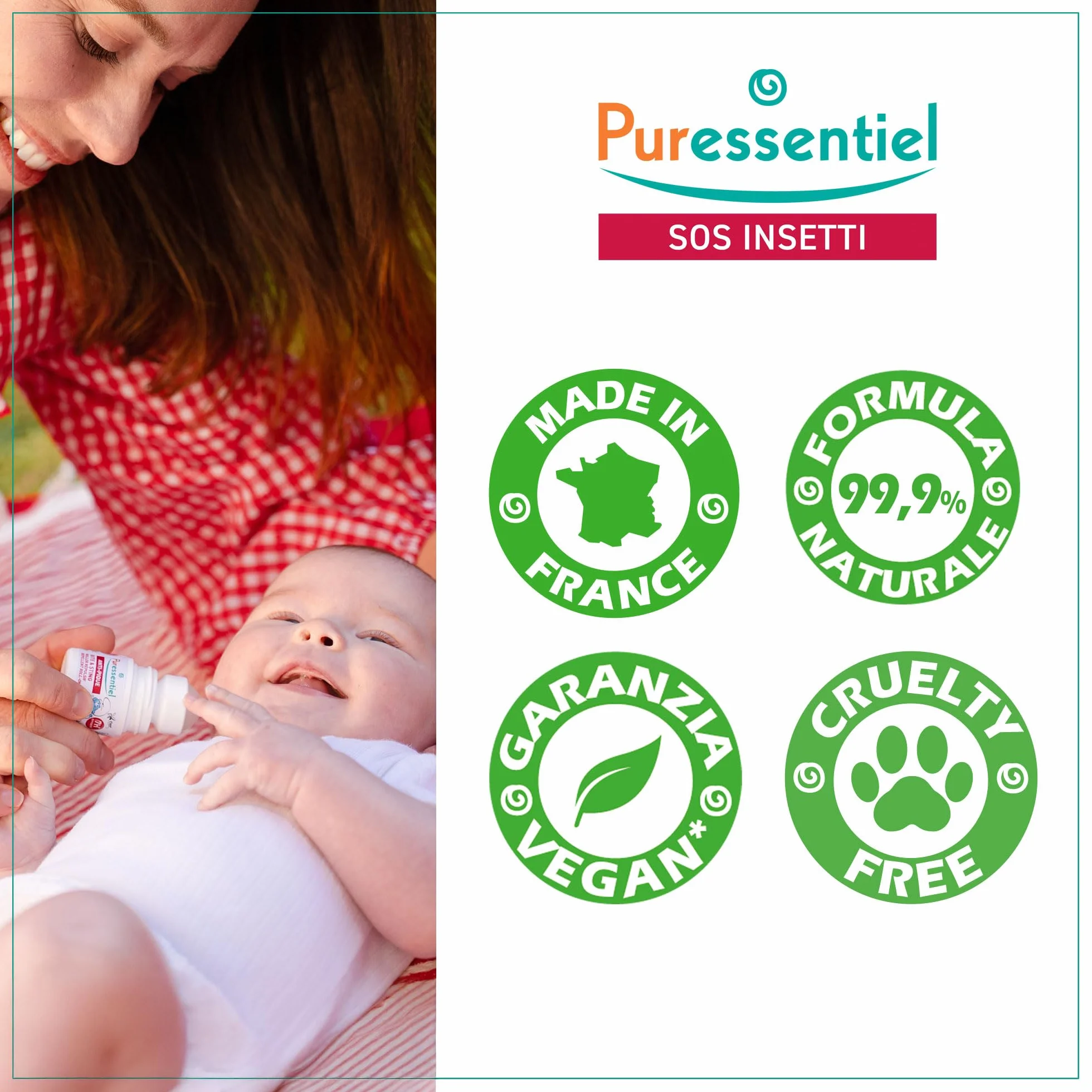 Puressentiel Sos Insetti Roll-on Bimbo Protezione Insetti 30 ml