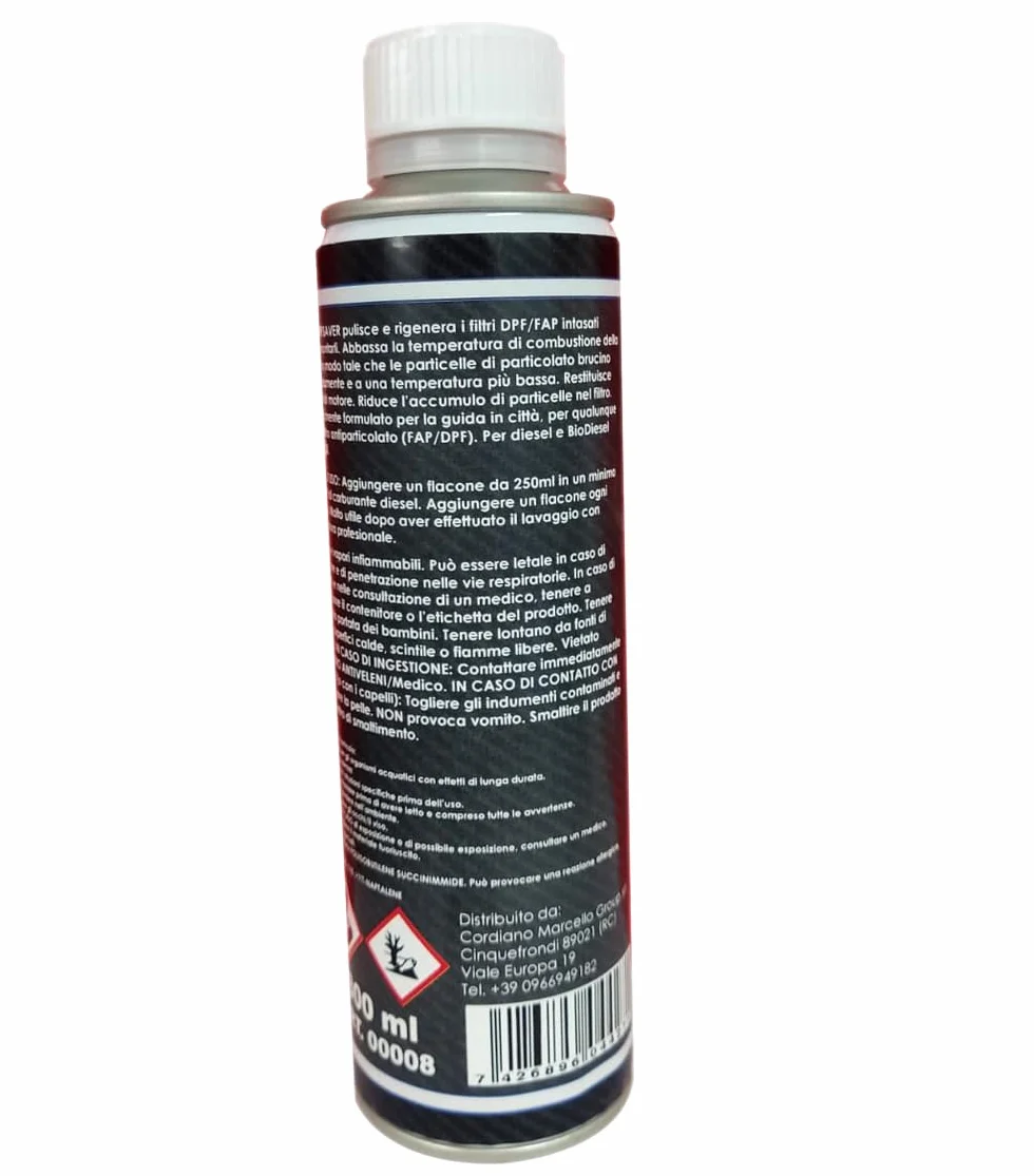 Cormar Diesel Power Plus Pulitore Professionale DPF FAP Serbatoio Additivo Diesel Pulizia Impianto Alimentazione Auto Rigenerazione Filtro Antiparticolato