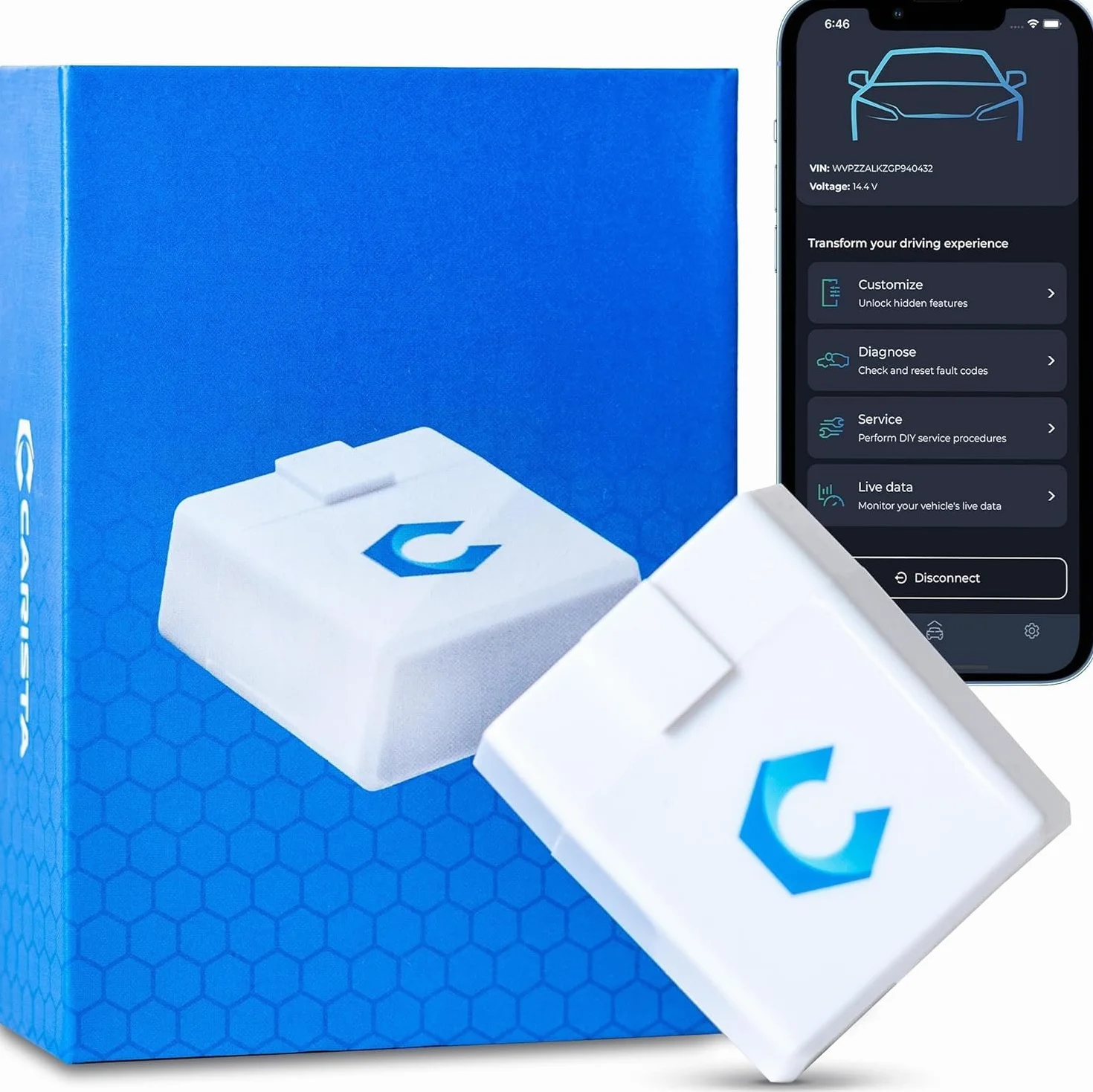 Carista OBD Bluetooth Lettore Diagnosi Codifiche Strumenti Manutenzione Dati Tempo Reale