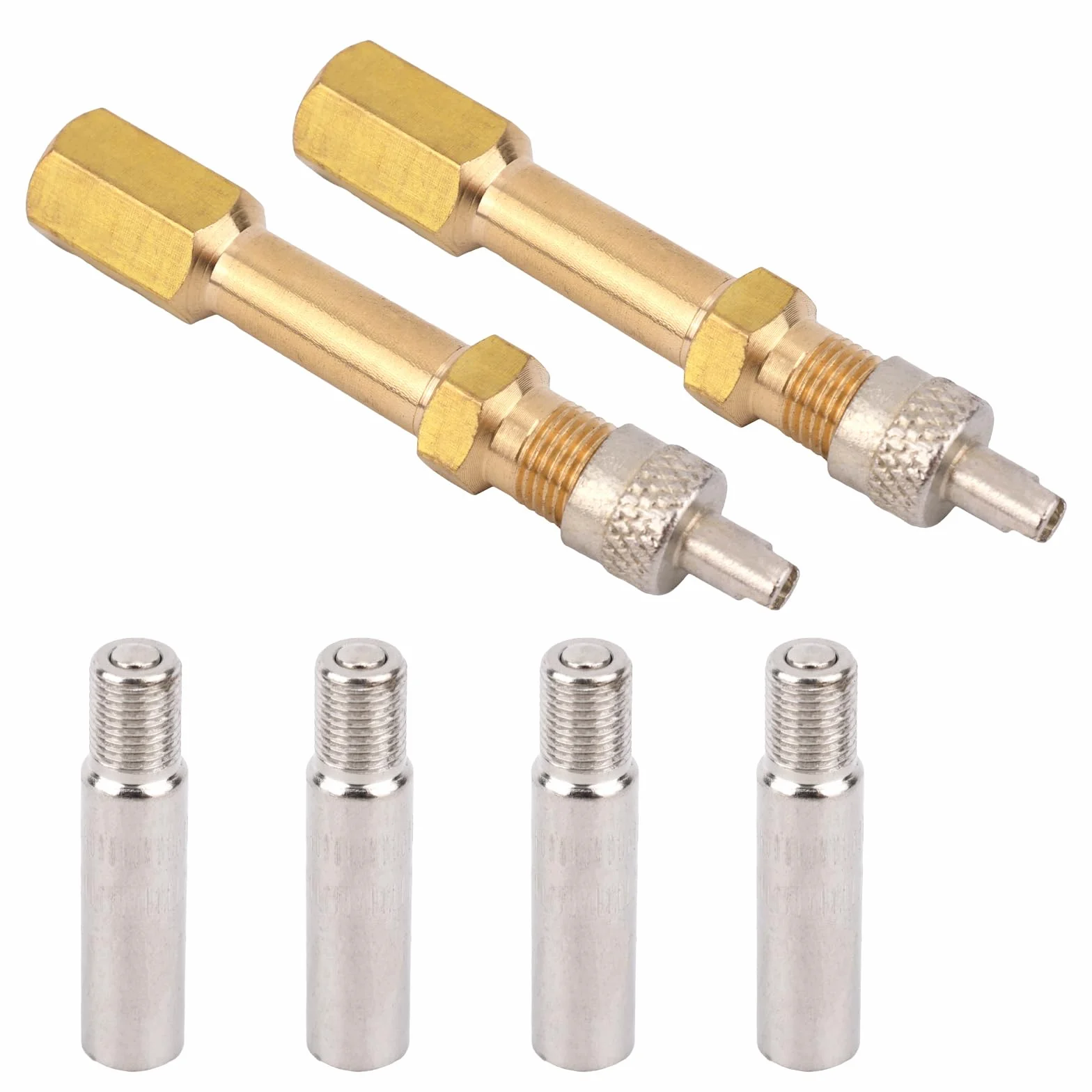Adattatori Pneumatici Ottone 39mm 50mm Gonfiaggio Universale Auto Camion Moto Bicicletta