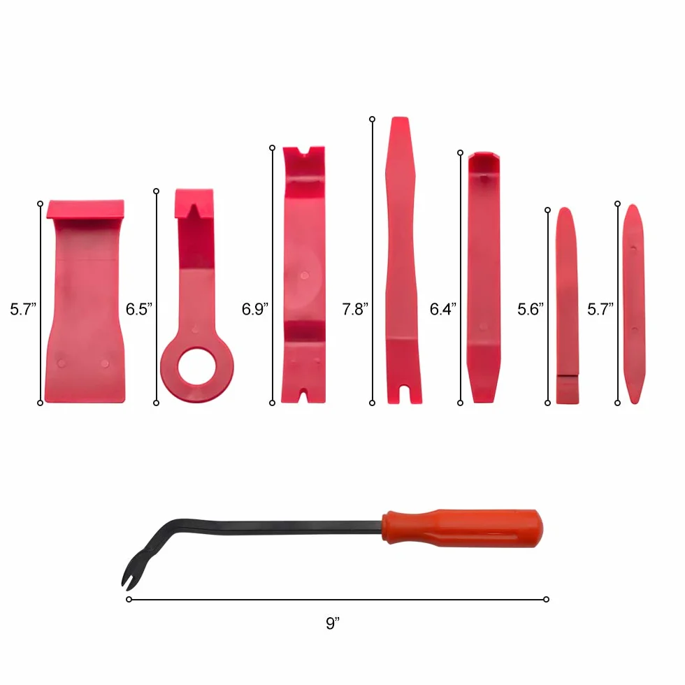 Strumento di Rimozione Auto Kit Utensile Smontaggio Pannello Porta Radio Cruscotto Cunei Plastica