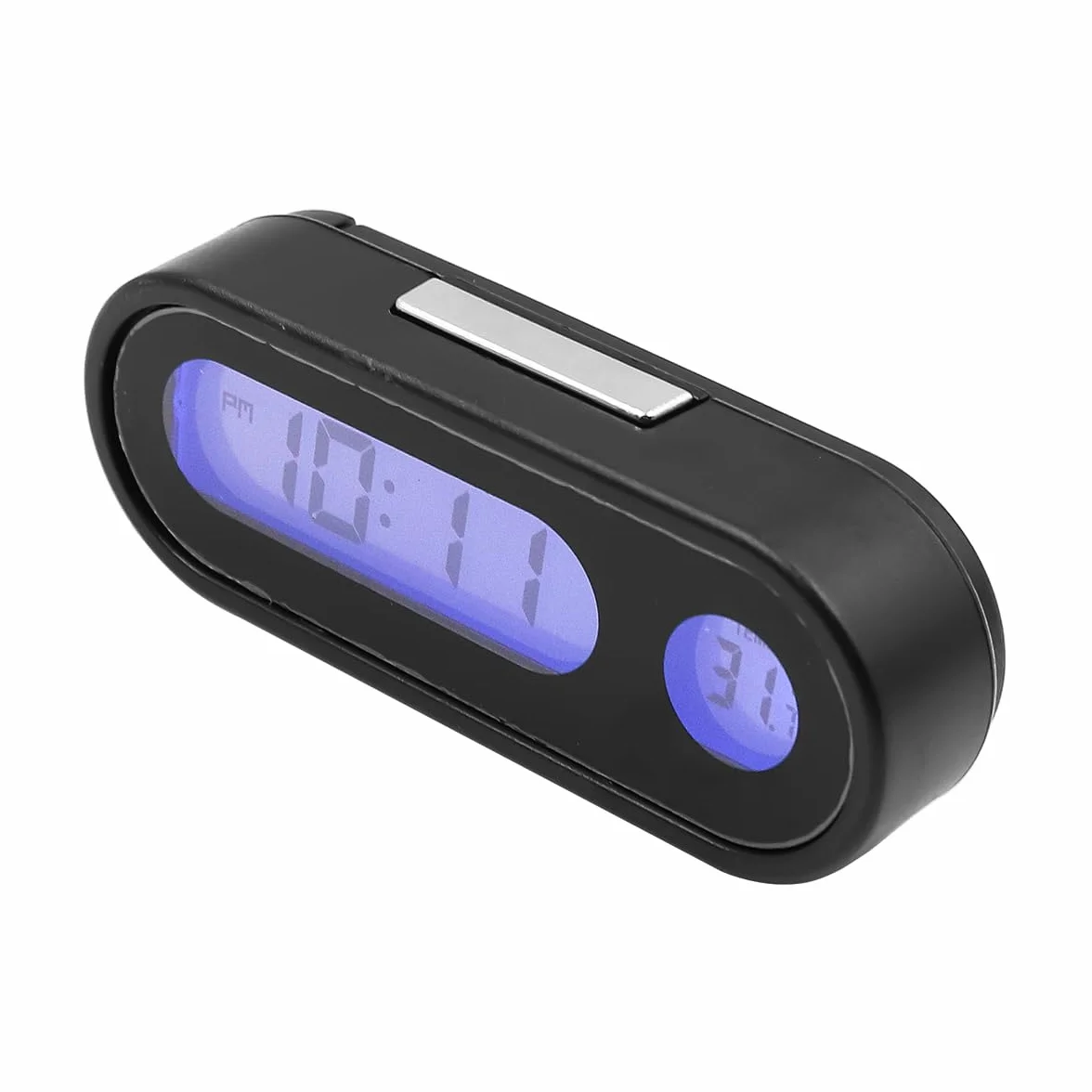 DollaTek Orologio da cruscotto per auto 2 in 1 con display notturno e termometro universali