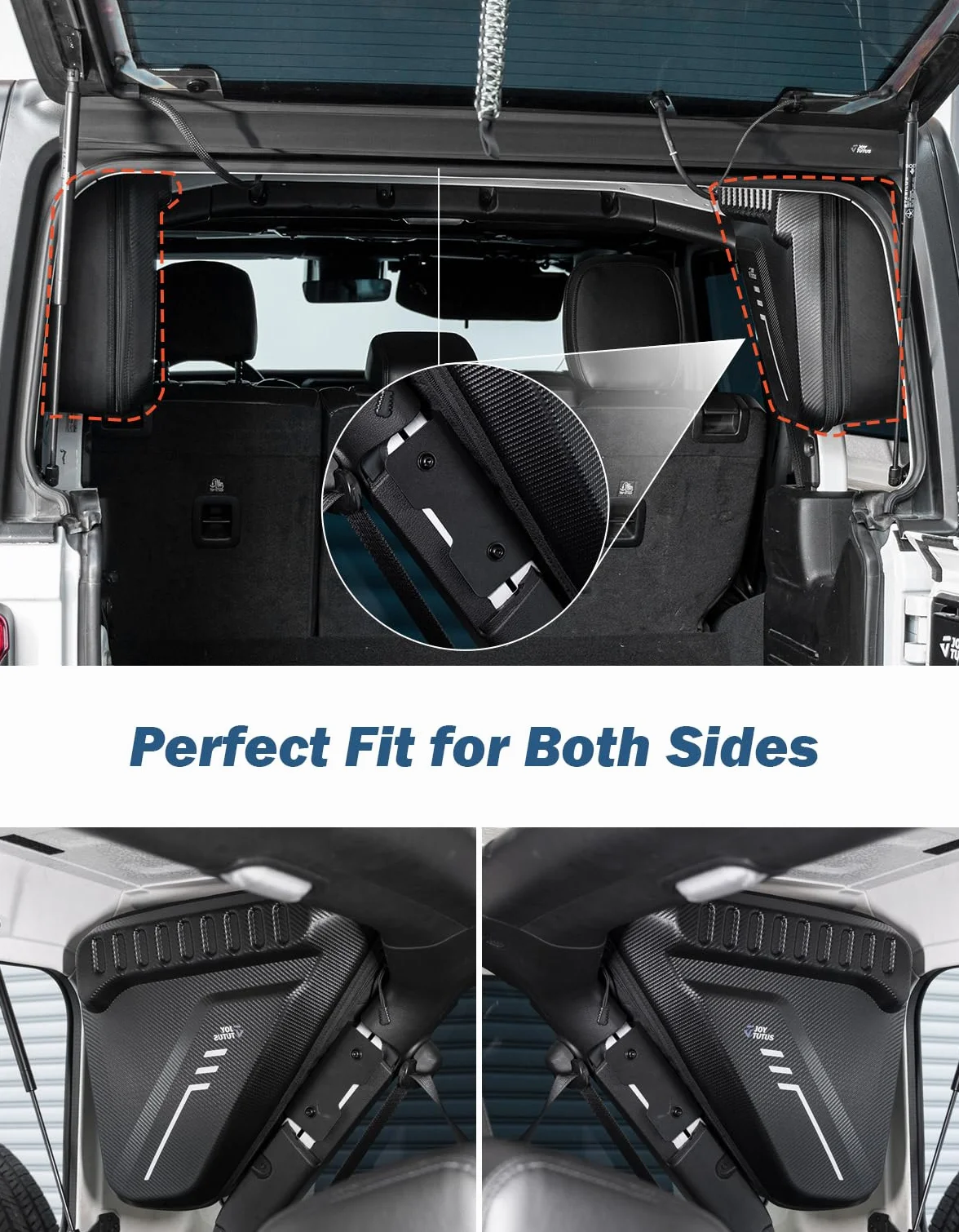 Borsa Organizer per Roll Bar Compatibile con 2018-2023 Wrangler JLU 4 Porte, Borsa da Sella per Gabbia di Sicurezza