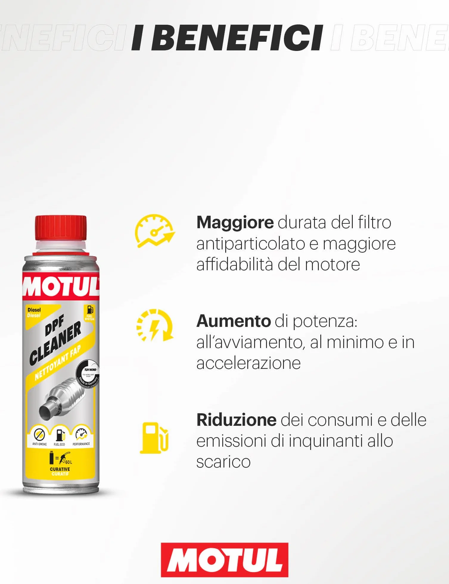 Motul Dpf Cleaner Diesel Additivo per Filtri Antiparticolato 300 ml