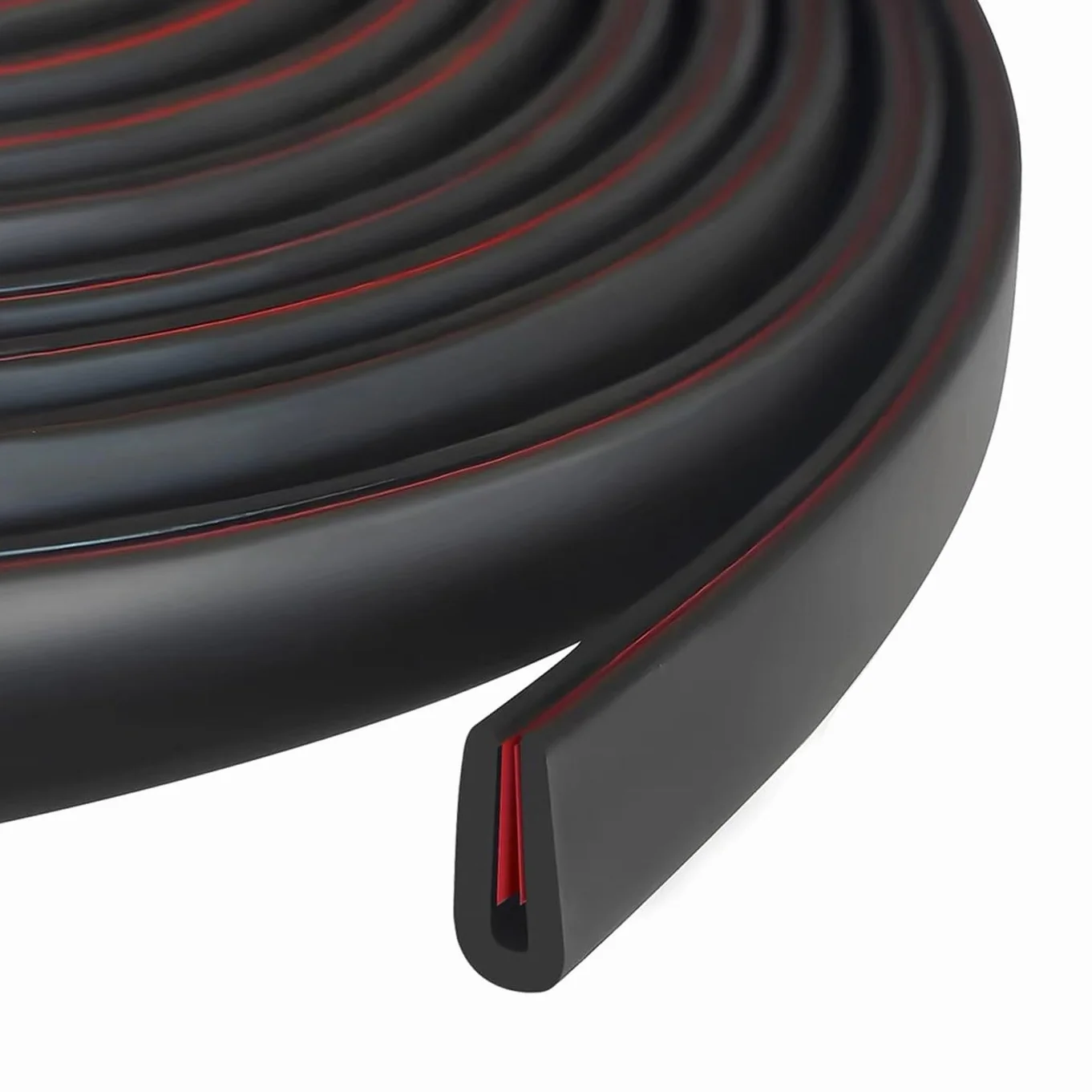 Profilo in gomma, protezione flessibile autoadesiva a forma di U per bordi taglienti di parti in lamiera, protezioni per bordi portiera auto, misura 1 mm, adatta per 0-2 mm, lunghezza 3 m
