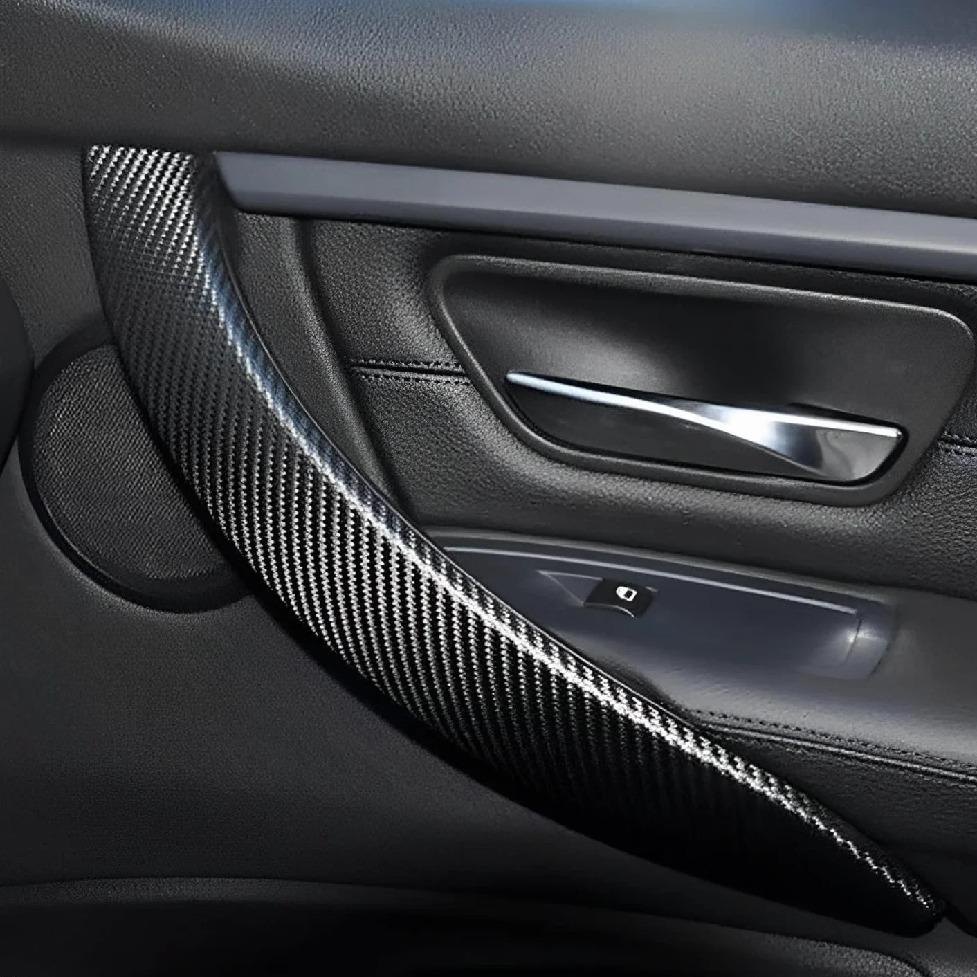 Battitacco Fibra Carbonio, Protezioni Per Davanzali Per Porte Auto In Fibra Di Carbonio Universali Autoadesive Antiscivolo Nastro Impermeabile Per Auto SUV Camion Truck Entry Guards（5cm×5M）