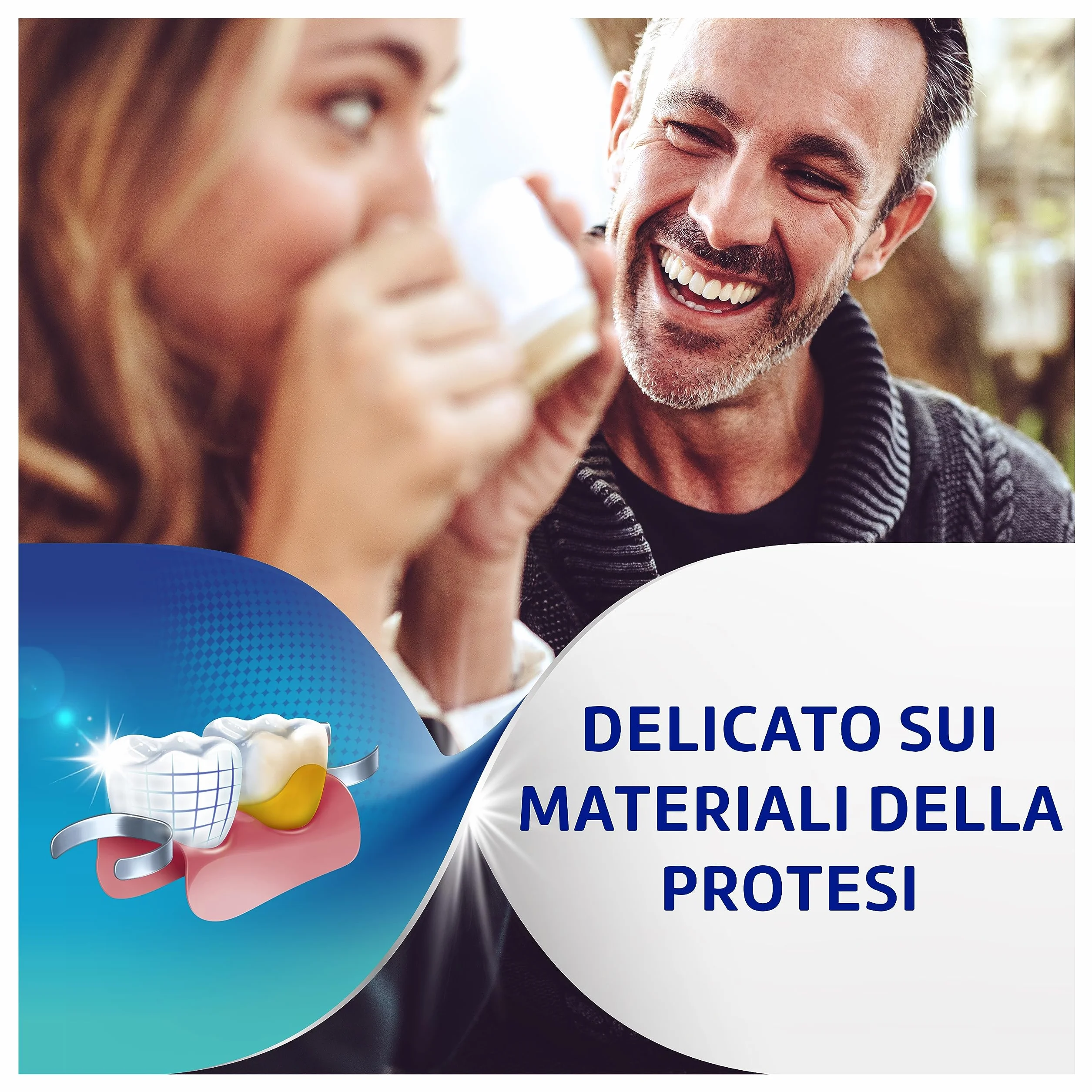 Polident Intensa Freschezza Pulitore quotidiano Protesi Dentale Antibatterico 2x108 Compresse