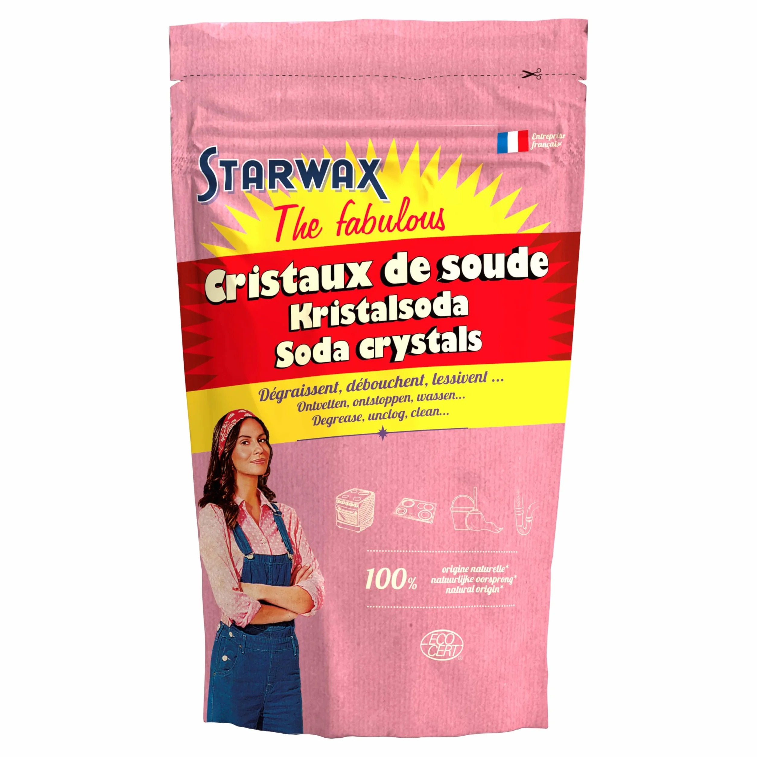 STARWAX THE FABULOUS Cristalli di soda 1 Kg Sgrassano cucina