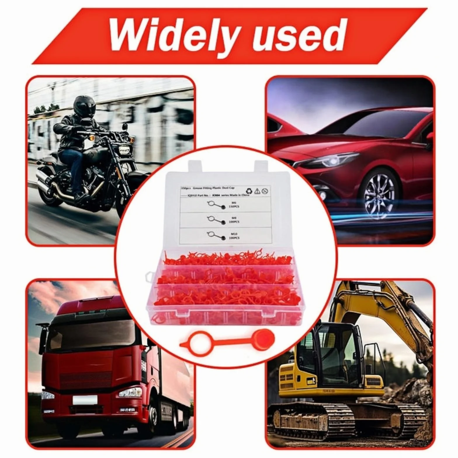 Cappucci Ingrassatore Assortimento M6 M8 M10 Ingrassatori Compatibili Auto Moto