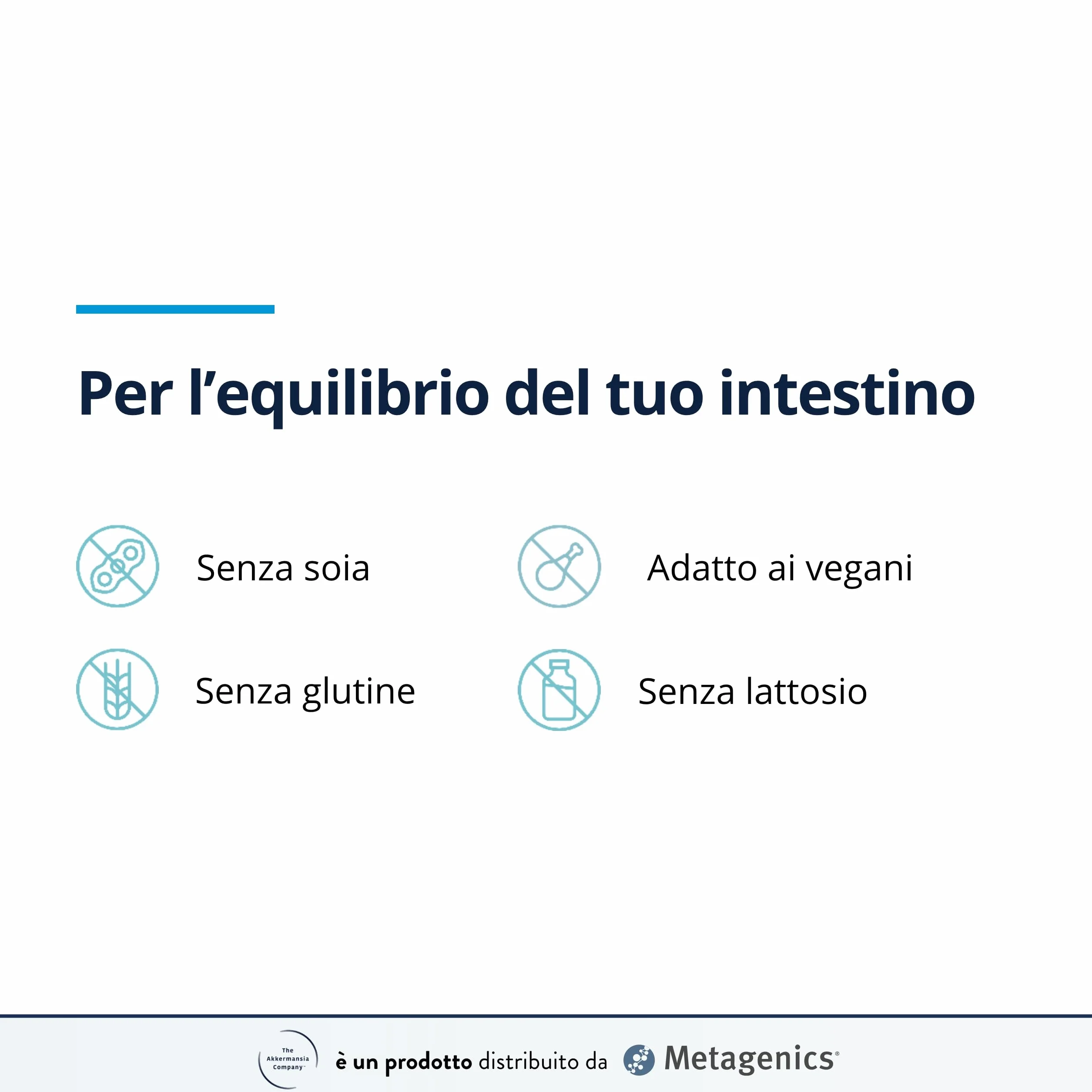 Akkermansia Essenziale per l’Intestino - 30 Miliardi di Batteri Pastorizzati - 30 Capsule