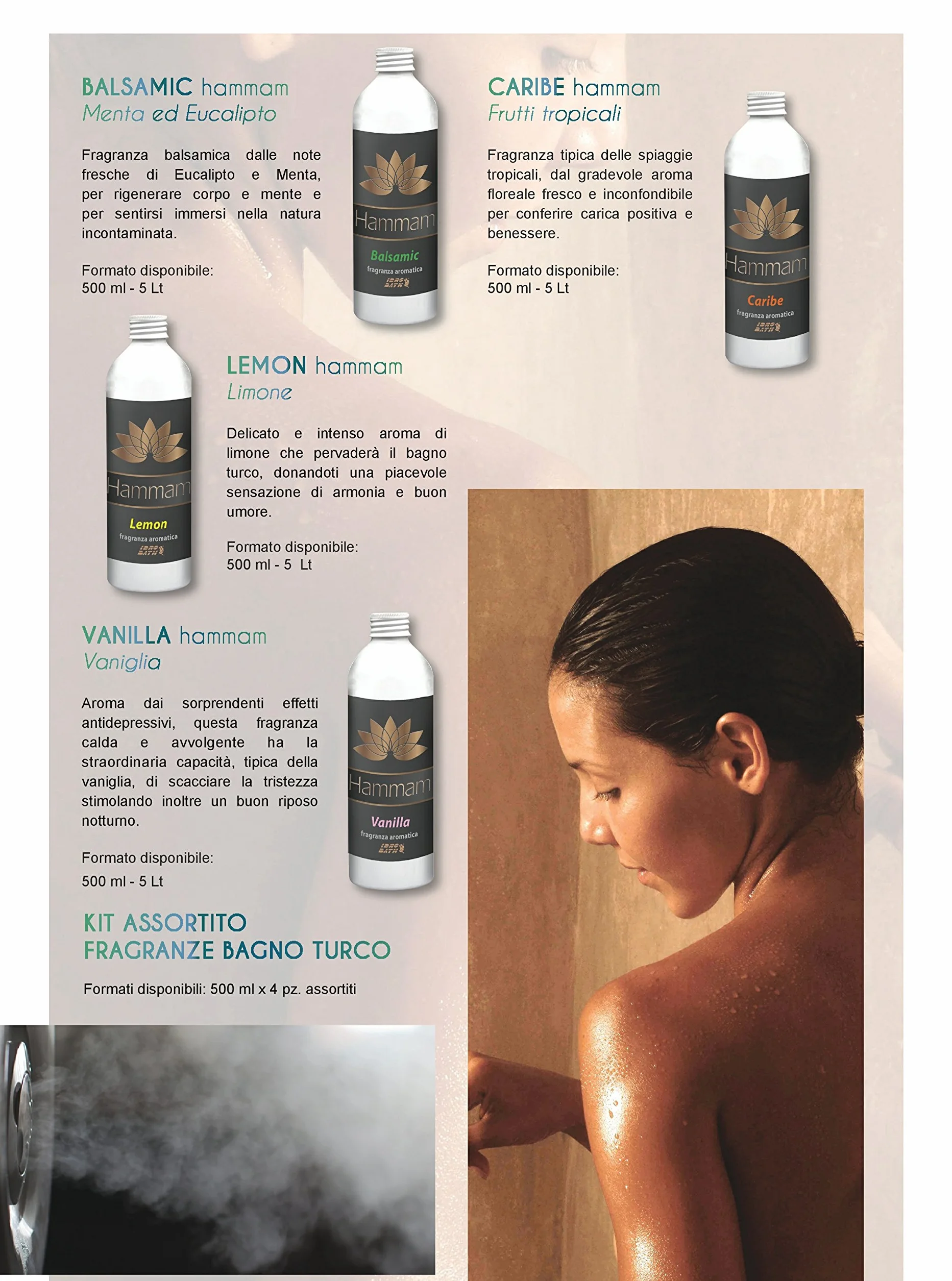 Fragranza Aromatica Concentrata BALSAMIC 5 LT Profumi per Hammam e Bagno Turco