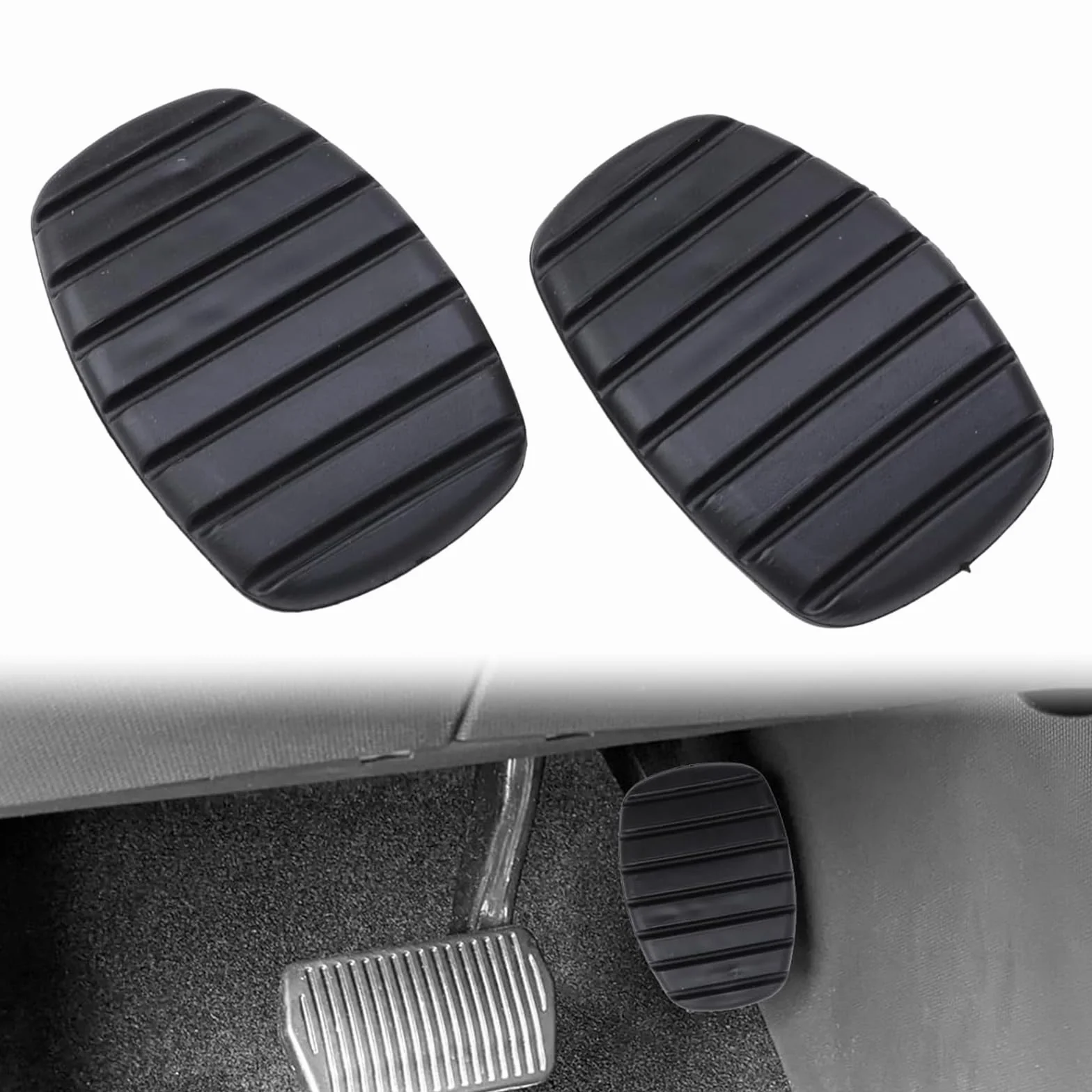 2 PZ Auto Frizione Freno Pedale Gomma Pad Covers per Renault Clio MeganeVauxhall Kangoo Laguna Modus Vivaro per Nissan Primastar Espace Trafic 7700416724 4653100QAC 91159860 Accessori Automobili