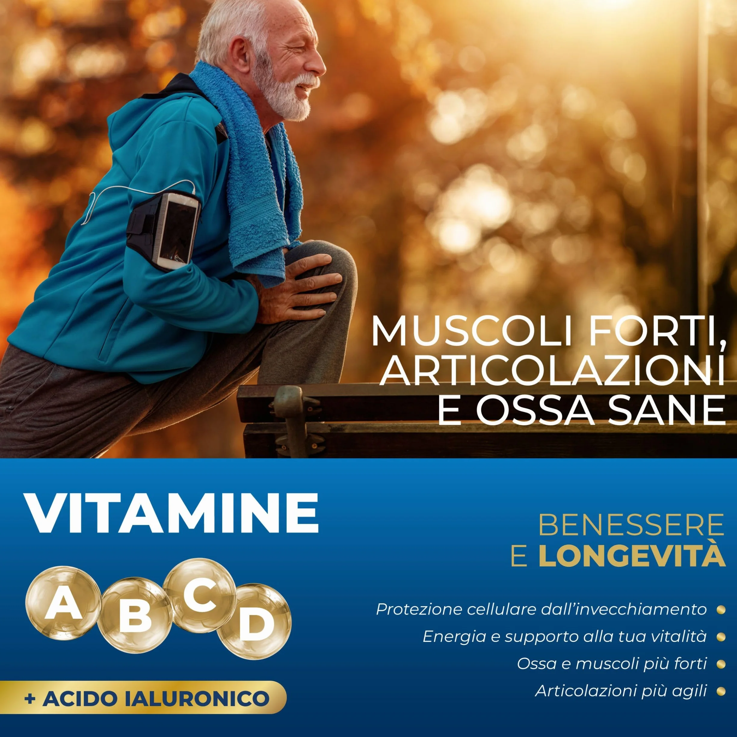 Symbeauty Longevity Complex SEACOLL Collagene Marino con Acido Ialuronico 120 cpr 60gg