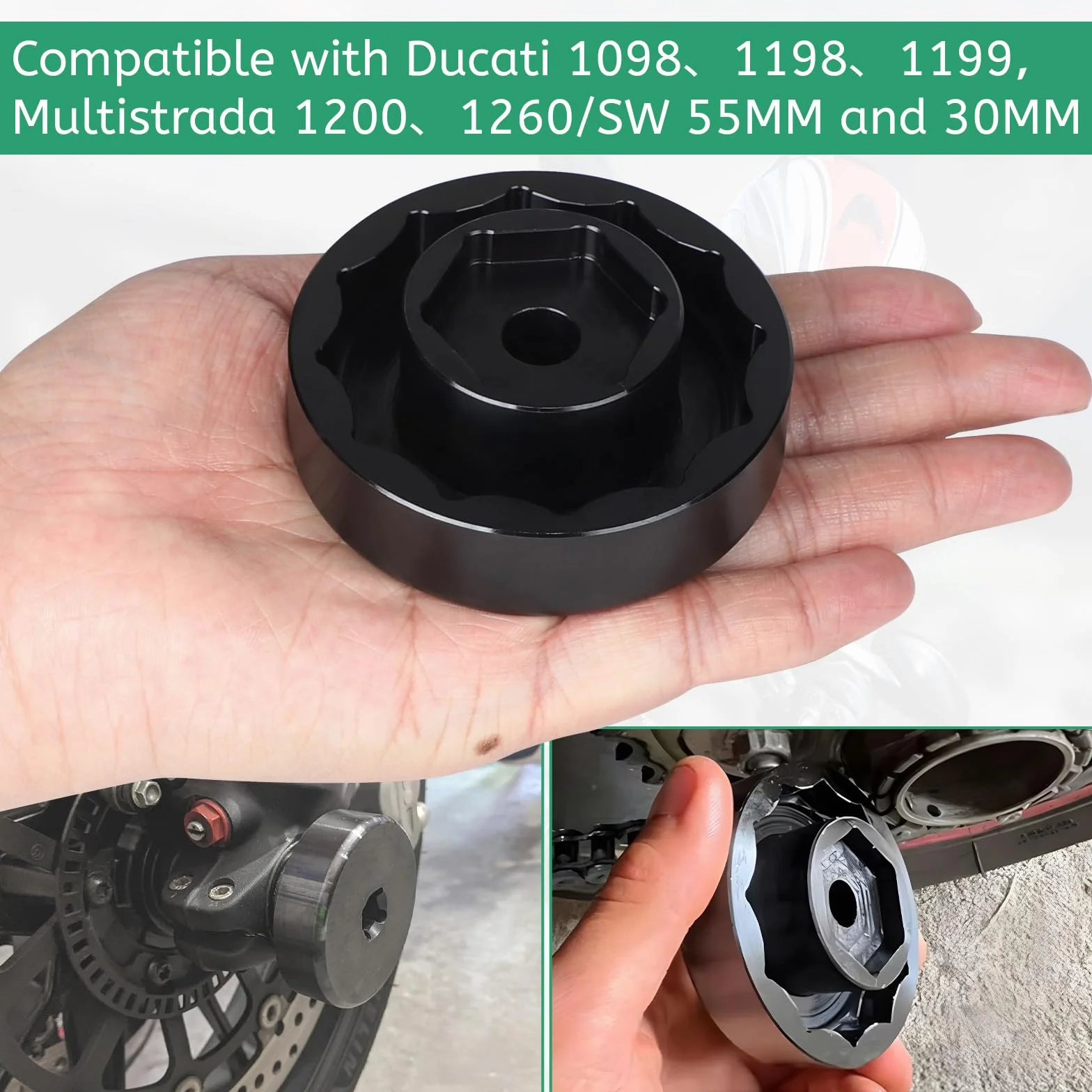 DBREAKS Chiave a bussola per Ducati 1098 1198 1199 Multistrada 1200 1260 Diavel 30 mm 55 mm