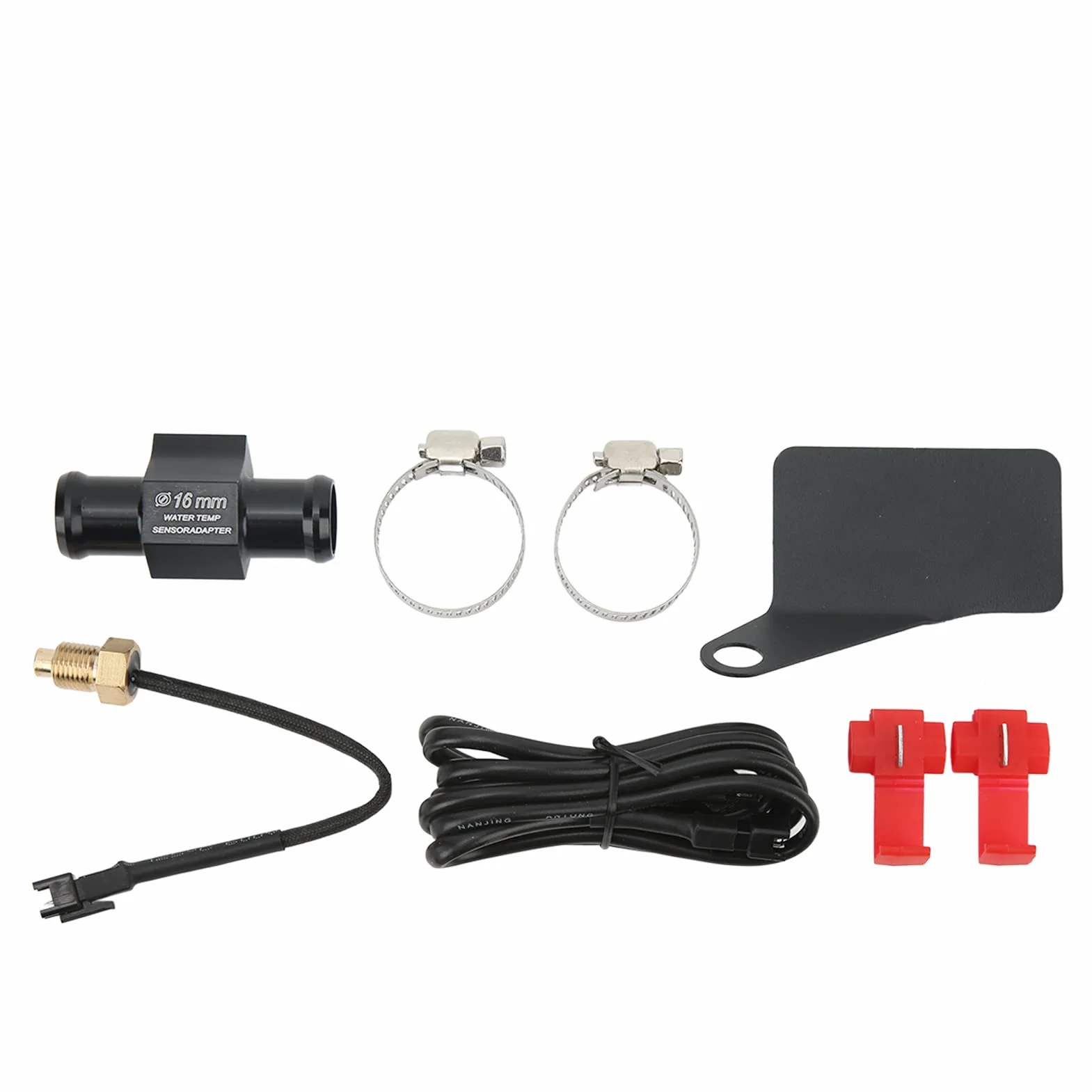 Misuratore di temperatura dell'acqua LCD sottile universale DC12V per gli appassionati di moto con display di definizione (Green Backlight)