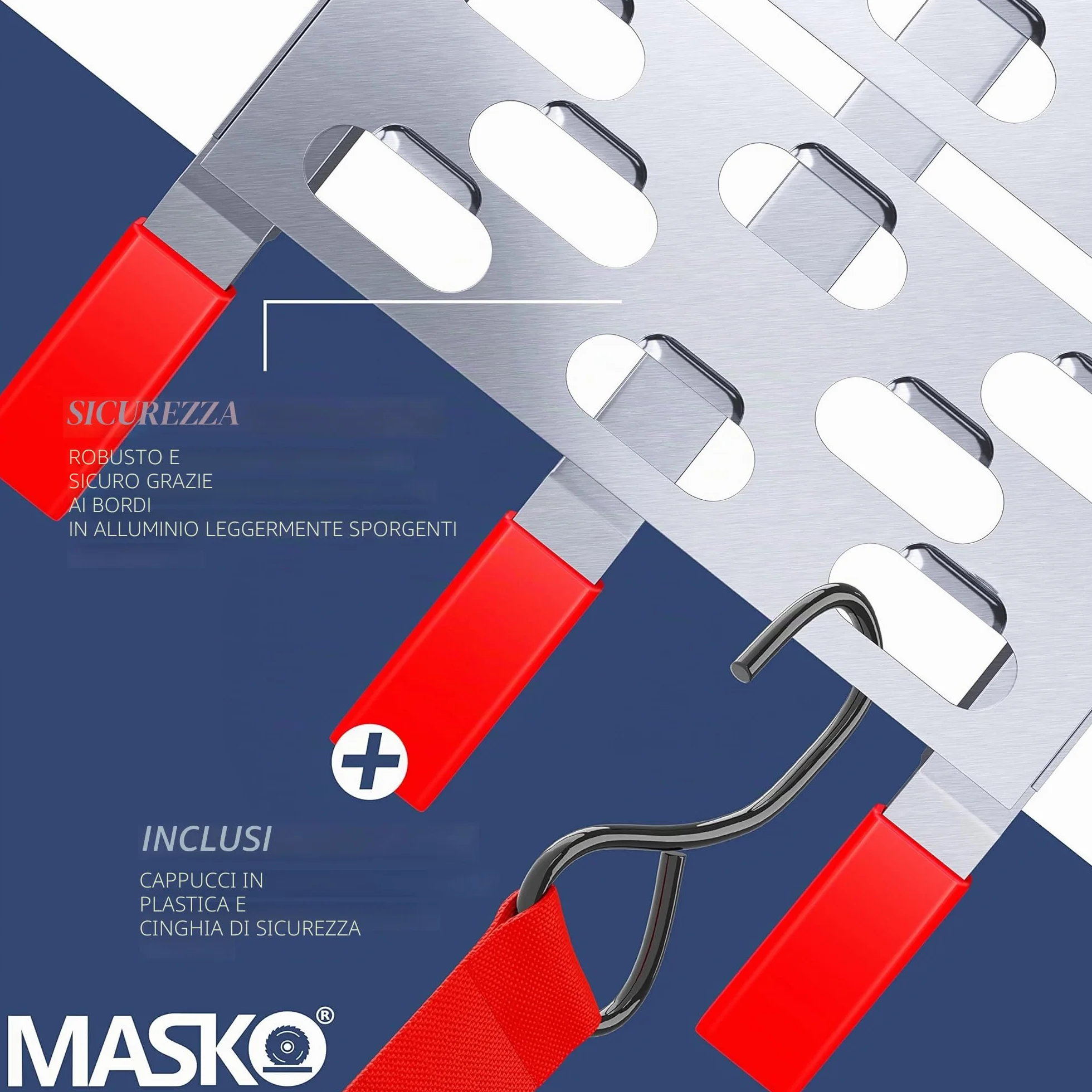 MASKO® Rampa 340kg Rampa di carico ALU pieghevole Rampa di carico Antiscivolo Pieghevole max. 340kg* per pezzo, Rampa di carico moto ATV Quad Car Car
