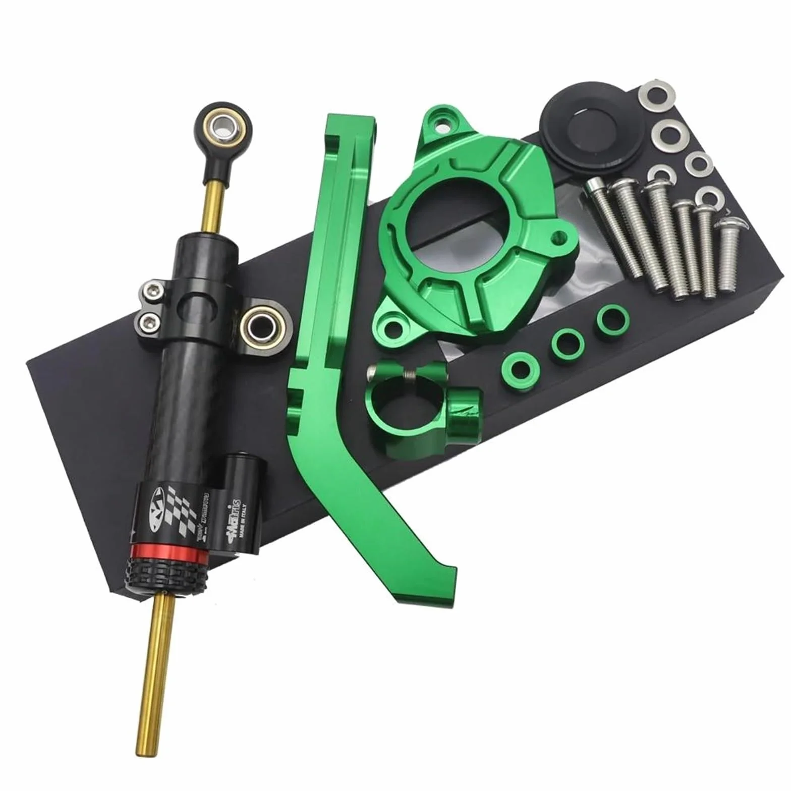 CNC Moto Ammortizzatore di Sterzo Stabilizzatore per Kawasaki Z1000 Z 1000 2014-2019 Controllo dello Sterzo Stabilizzare Staffa di Montaggio Kit Ammortizzatore(X-6)