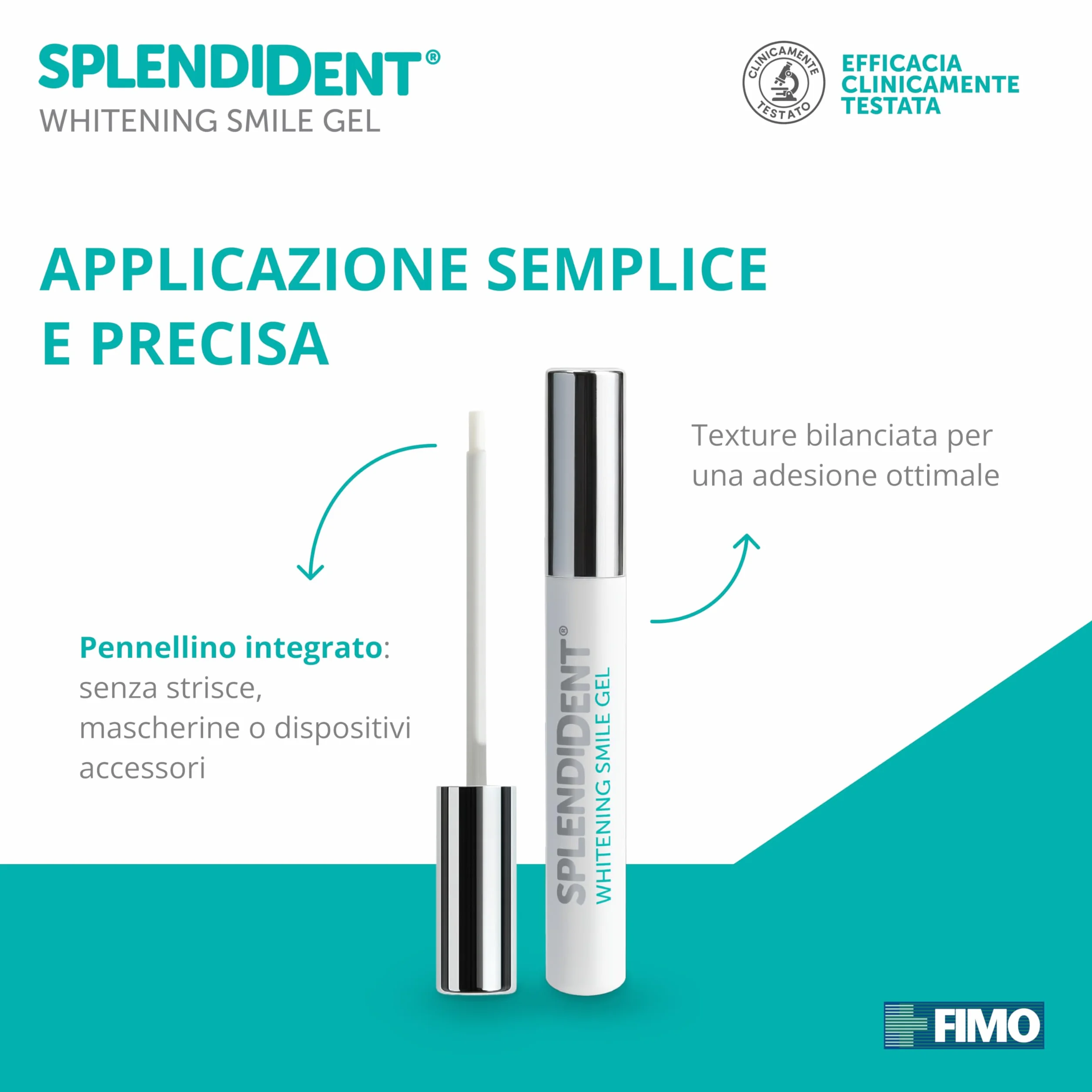 Gel sbiancante dentale z PAP, aplikacja precyzyjna