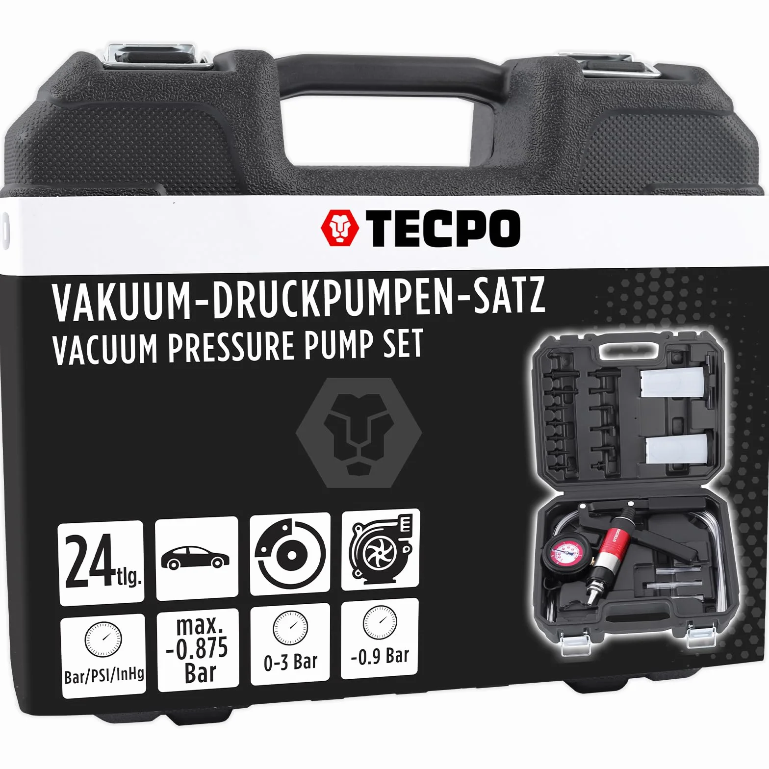 TECPO Set pompa a pressione per vuoto freni