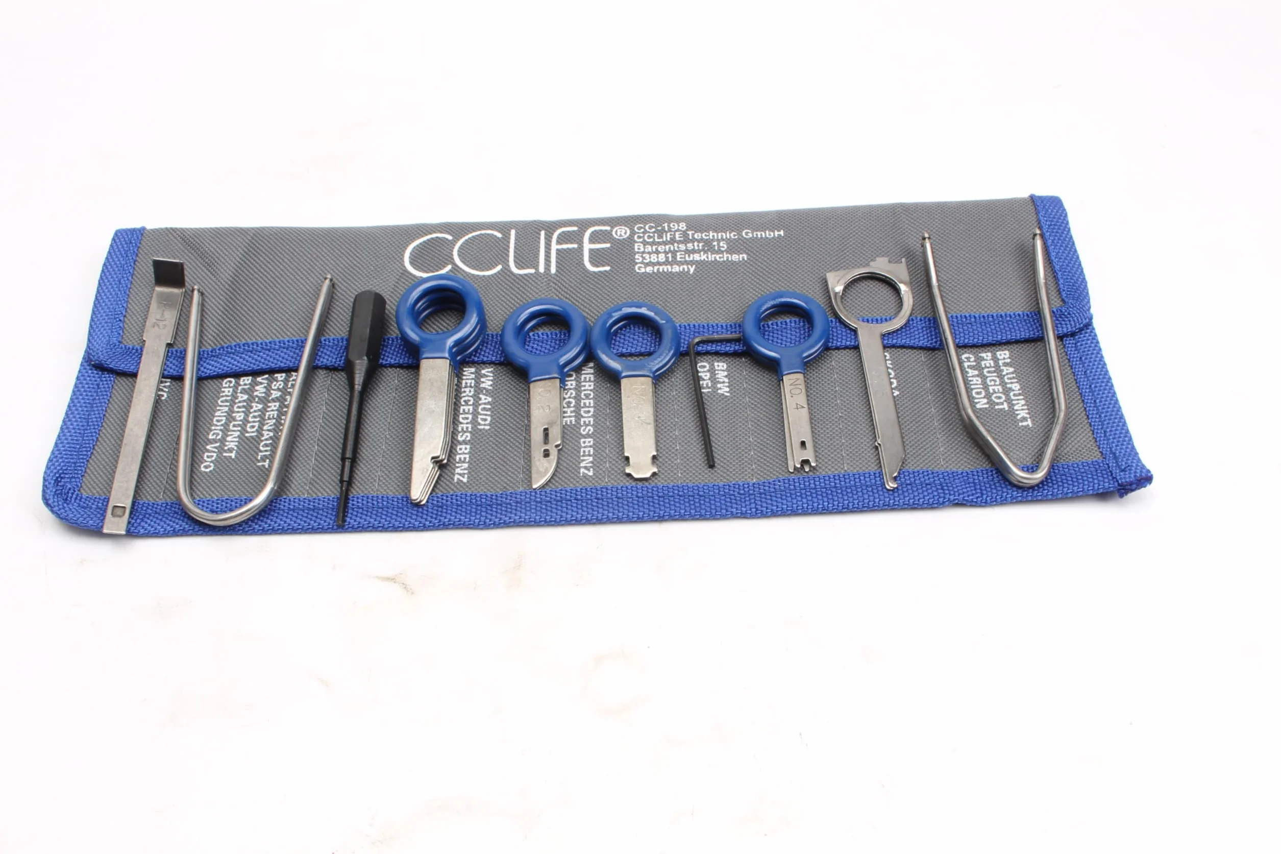 CCLIFE 20 Pezzi Set Smontaggio Autoradio, Chiavi di Rimozione per Stereo Radio