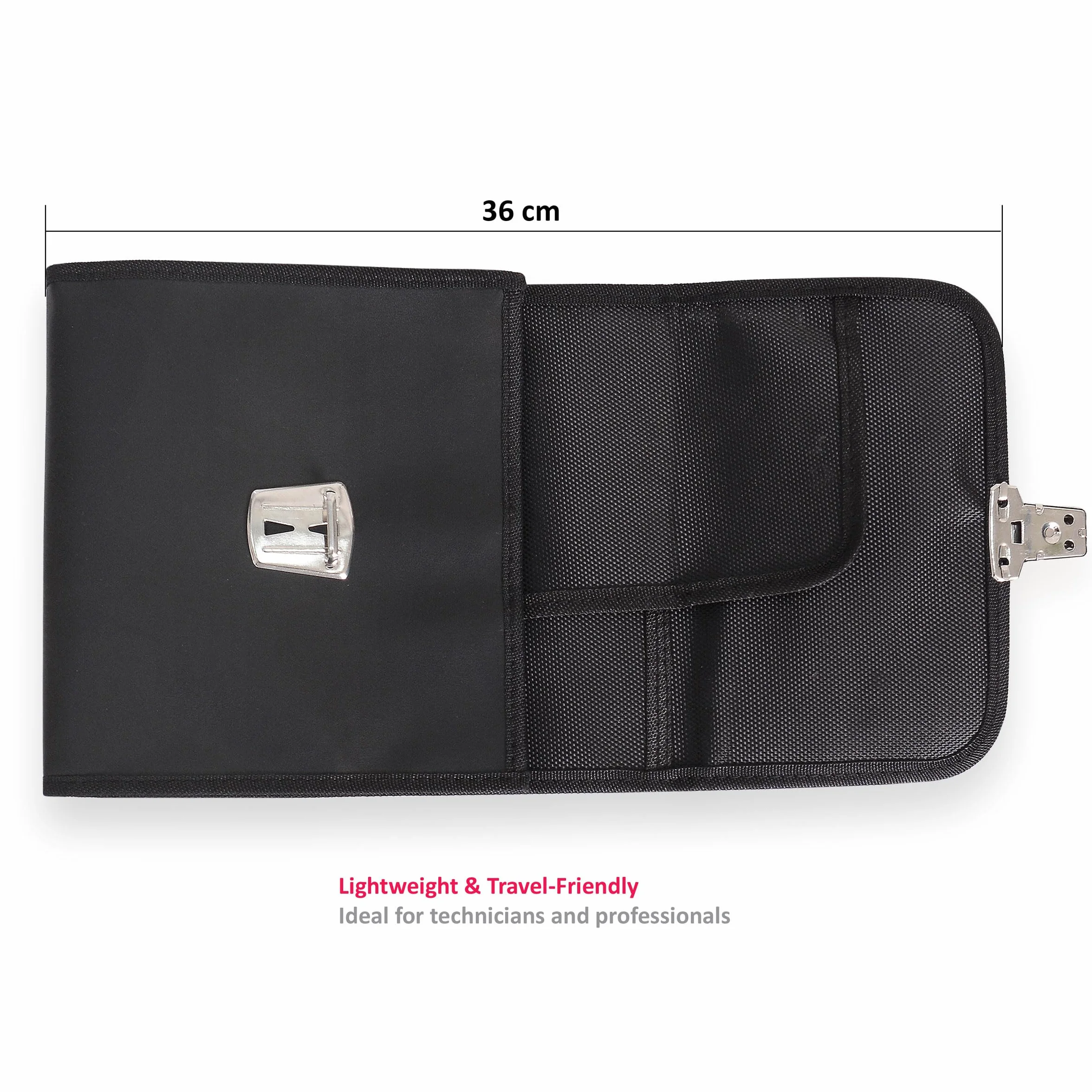 Custodia per Podologia Storage Bag Manicure Pedicure Cosmetici Borsa Nero 13 cm x 19 cm
