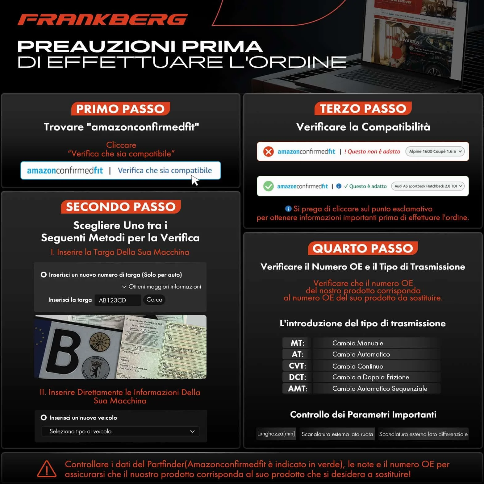 Frankberg Semiasse Albero di trasmissione MT/AT senza ABS Ring Compatibile con Cadd.y I 14 Golf I 17 Golf I Cabrioletlet 155 Golf II 19E 1G1 Polo Classic 6KV2 Replace# 171407271