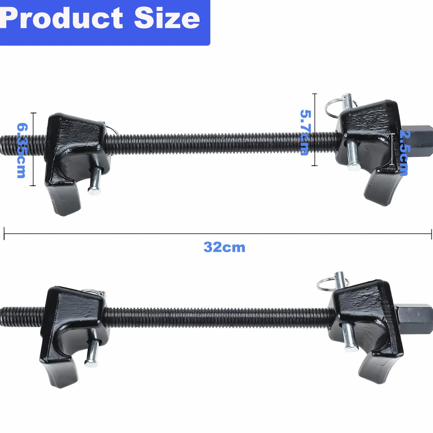 BOOMSTART 2 Pezzi Compressore Molle Elicoidali Morsetti Montante MacPherson Sospensioni per Auto Camion