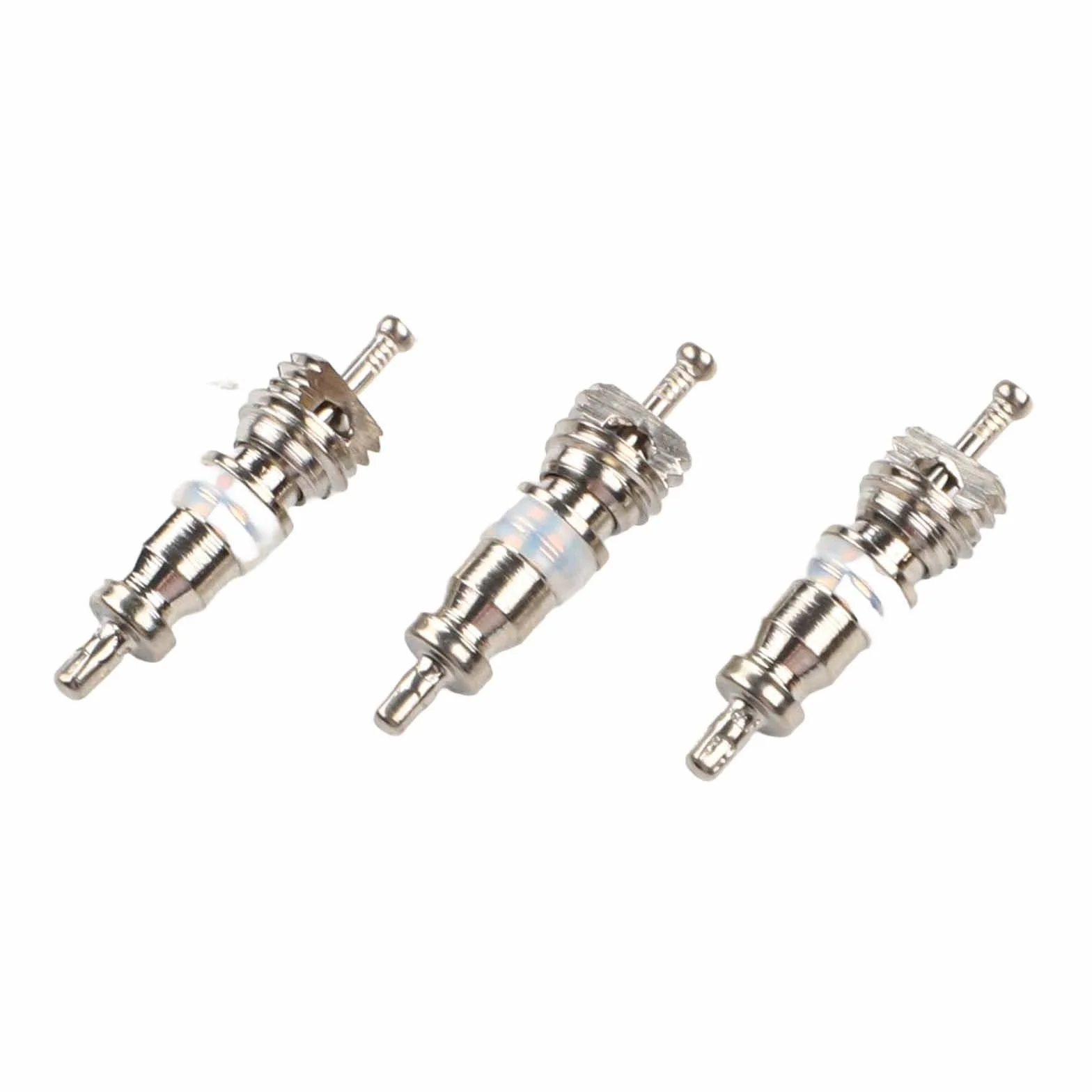 Zawór rdzenia narzędzie do usuwania z mosiądzu adapterem, zestaw naprawczy HVAC R12 R22 R410A R32 AC, 10 sztuk nakrętek 5/16 1/4 cala
