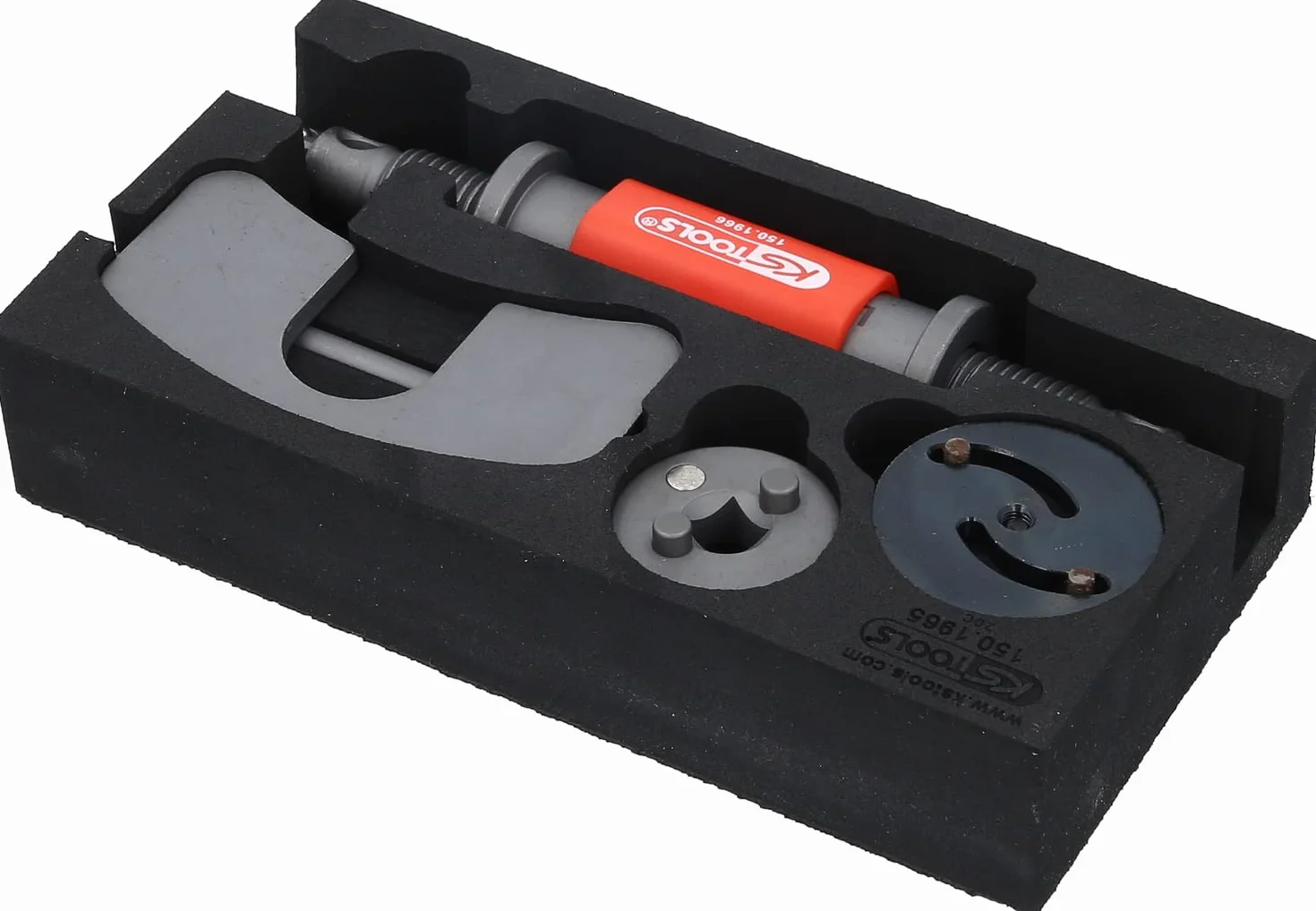 KS Tools 150.1965 Dispositivo di pressione e rotazione universale, 4 pz.